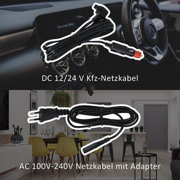 autolock Thermobehälter EA35 tragbare Kompressor Kühlbox 31.5 Liter Doppelzone , APP Steuerung 12/24V DC und 100-240V AC für Outdoor Fahrzeuge