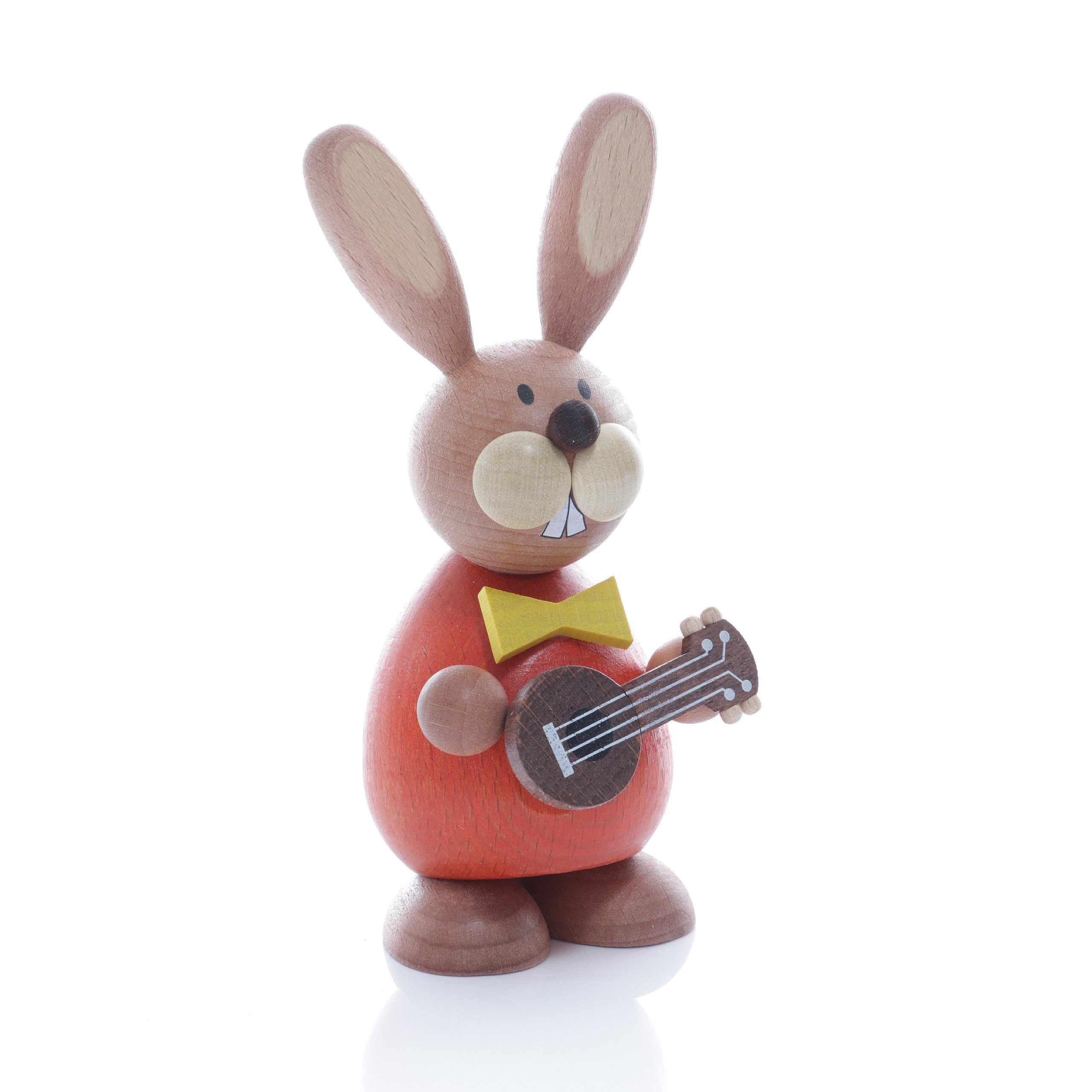 Ullrich Kunsthandwerk Osterhase Osterartikel Osterhase mit Gitarre HxB 12x5,5cm NEU