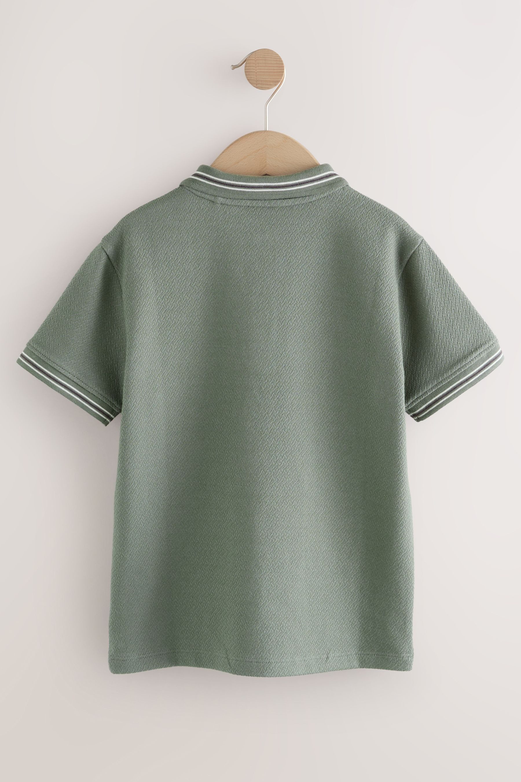 Next Poloshirt Strukturiertes Polohemd mit kurzen günstig online kaufen