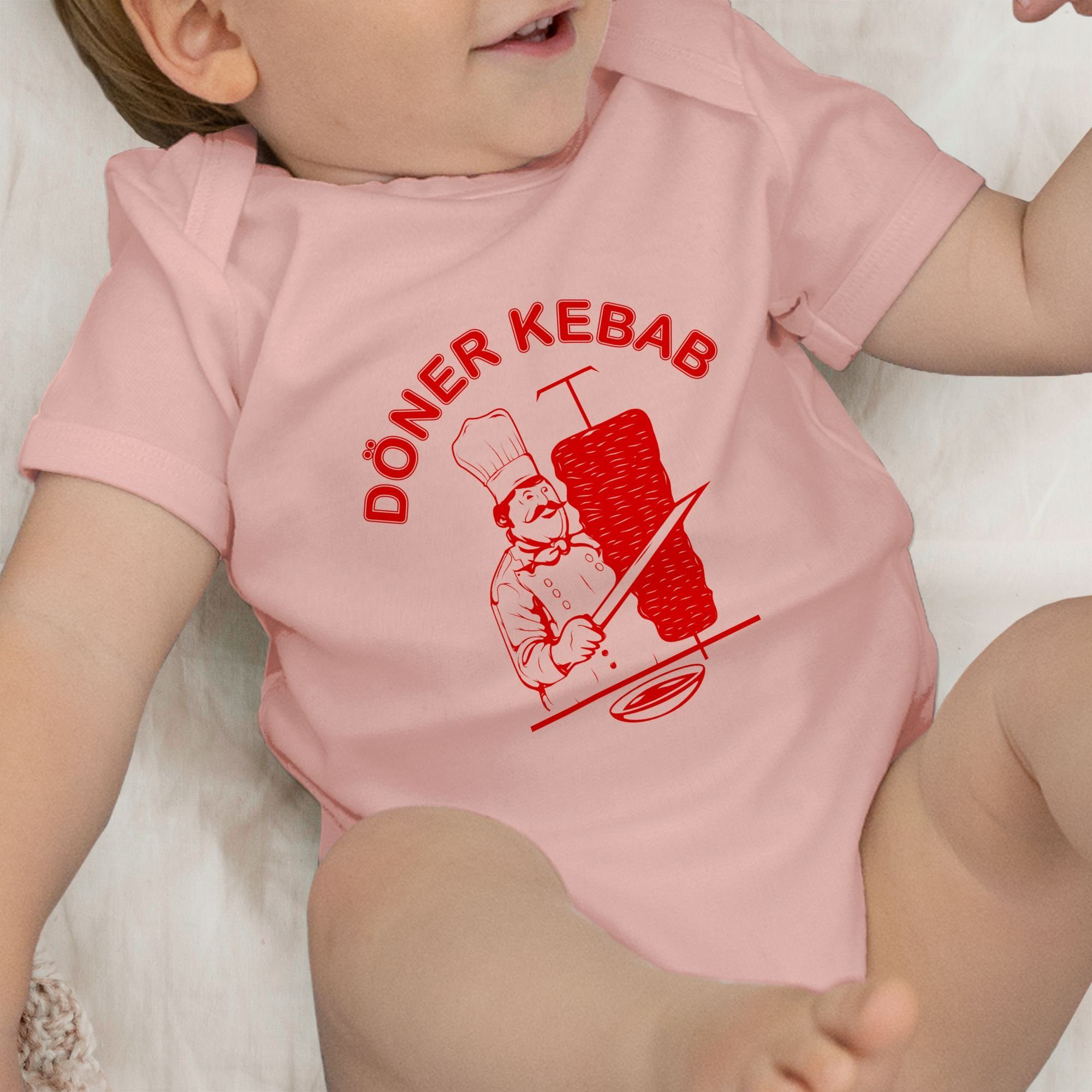 Kebab Original 2 Fasching Karneval Shirtbody Babyrosa Shirtracer & Logo Döner
