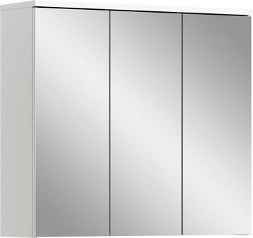 welltime Spiegelschrank Atri (1-St) Bad Möbel, 3 Spiegeltüren, 6 Einlegeböden, Breite 65 cm