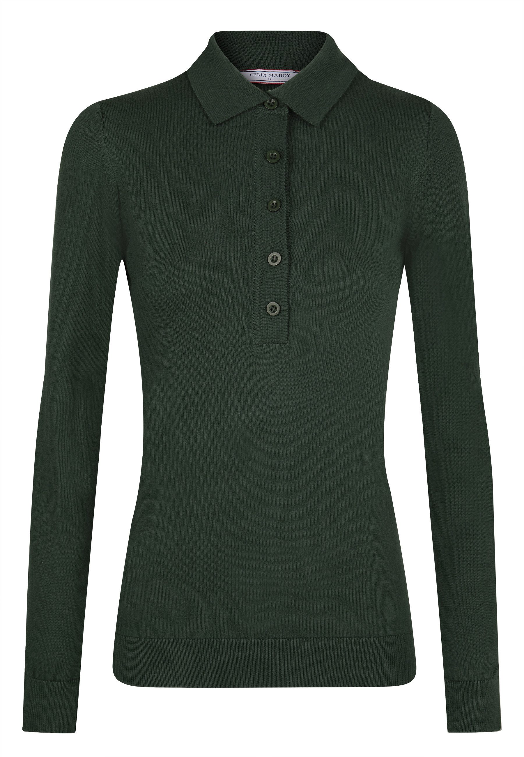 Polokragenpullover Pullover mit Rollkragen und Knöpfen