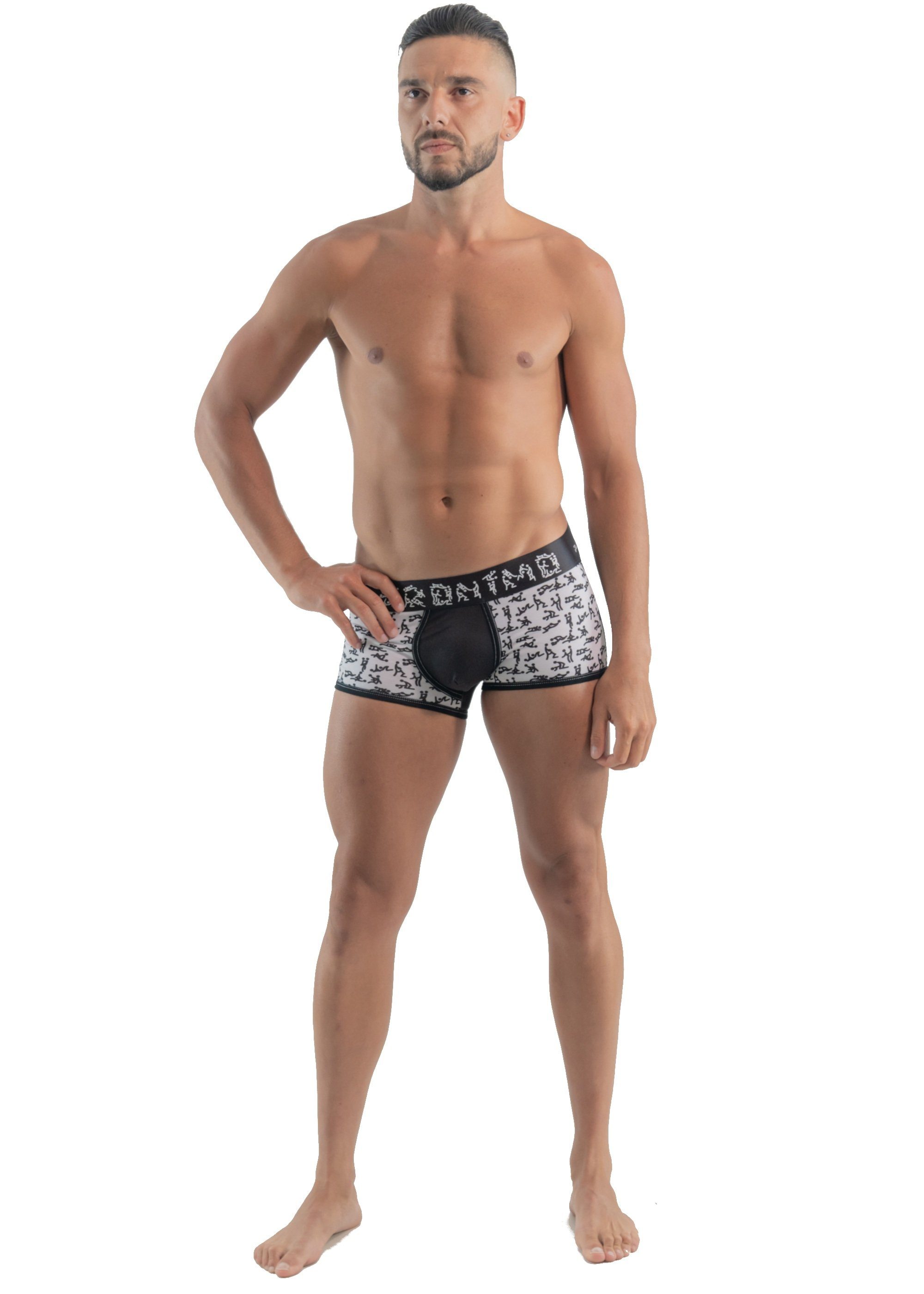 erotisch Kamasutra Geronimo Boxershorts (Boxer, Fashion 1-St) Black Boxer