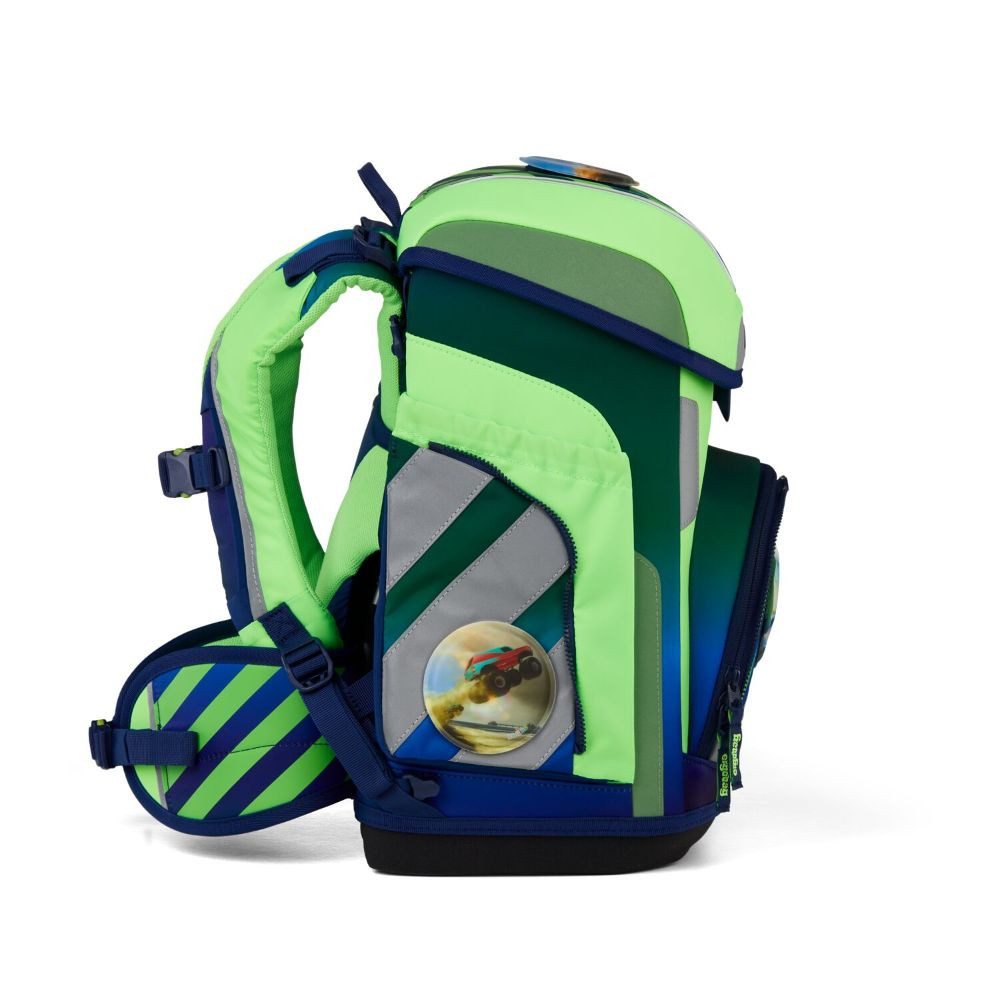 ergobag Schulranzen Cubo (inkl. Etui (befüllt), Schlamperrolle, Sportbeutel und Kletties, 5tlg)