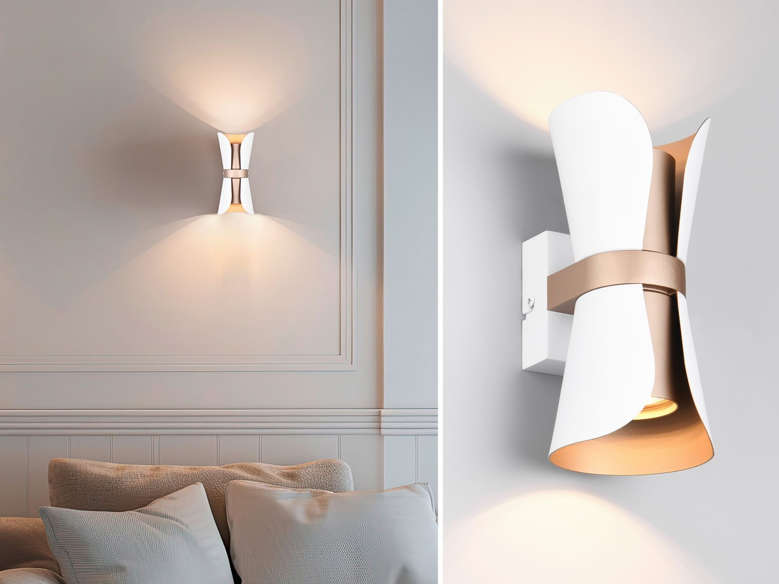 TRIO Leuchten LED Wandleuchte, Leuchtmittel dimmbar, LED wechselbar, Warmwe günstig online kaufen