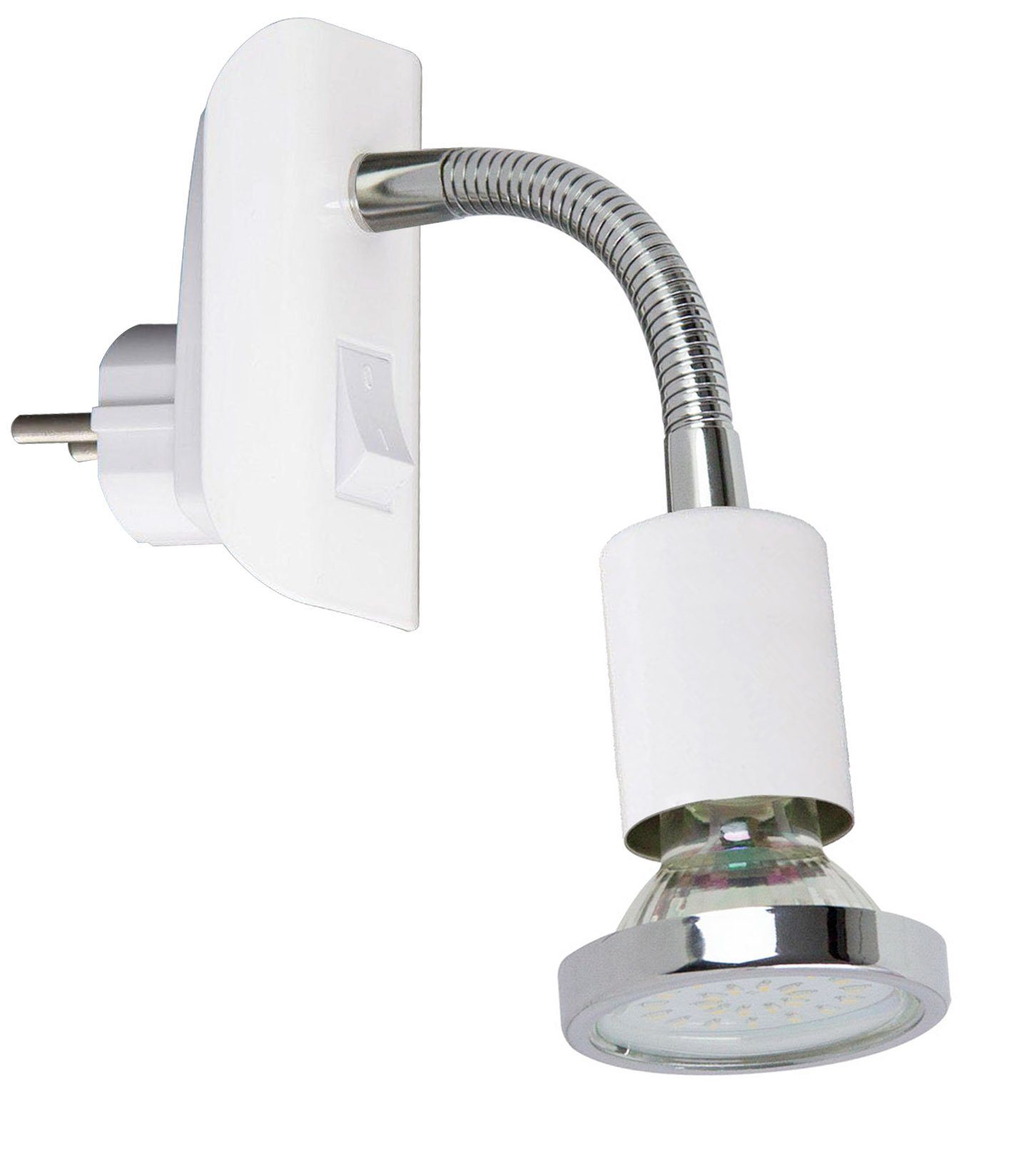 TRANGO LED Steckdosenleuchte, 11-056 Steckerleuchte in Weiß matt Steckerlic günstig online kaufen