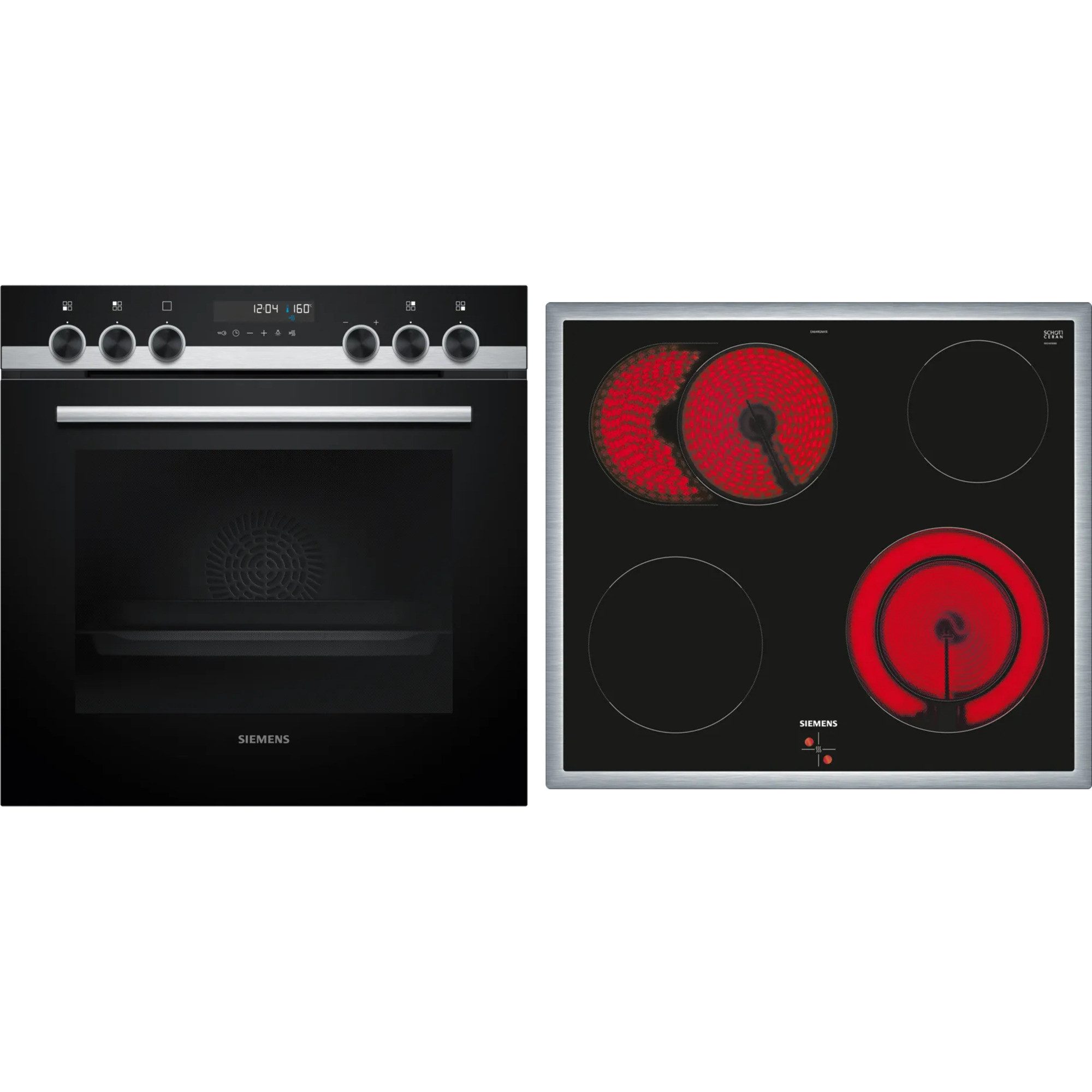 SIEMENS Backofen Siemens PQ521KB11, Herdset, mit 5