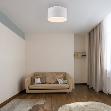 Globo Deckenleuchte Deckenleuchte Schlafzimmer Warmweiß Flur Deckenlampe LED Wohnzimmer, Backlight, modern, weiß, LED fest integriert, Warmweiß, Wohnzimmer, Esszimmer, Küche