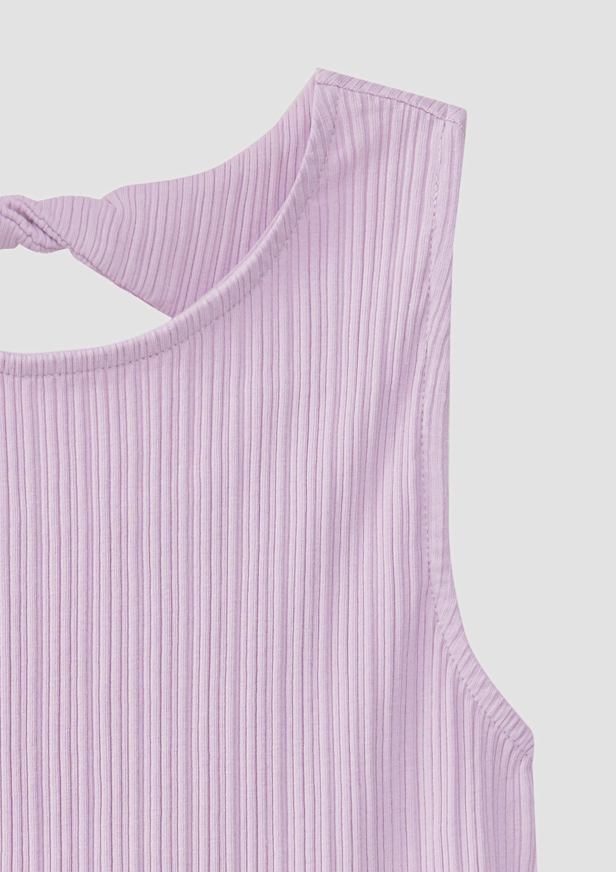 s.Oliver Muskelshirt T-Shirt Elastisches Top aus Rippware mit Cut Out