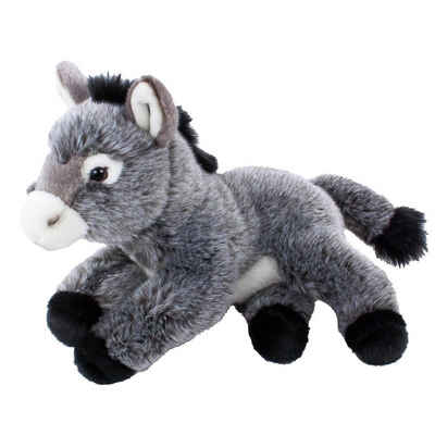 Uni-Toys Kuscheltier Esel Kuscheltier liegend grau 33 cm Uni-Toys