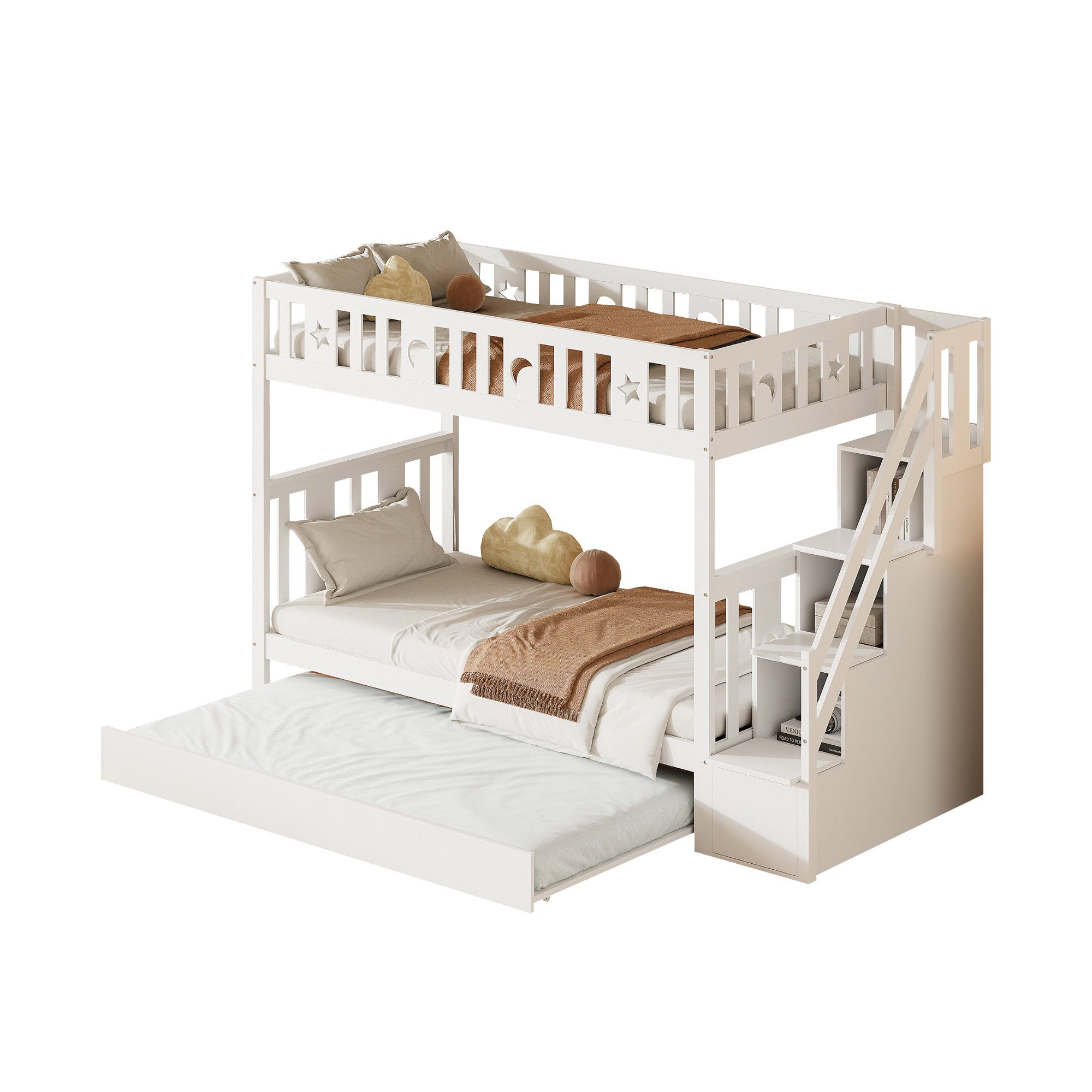 HAUSS SPOLE Etagenbett 90X200cm mit Stauraumtreppe, günstig online kaufen