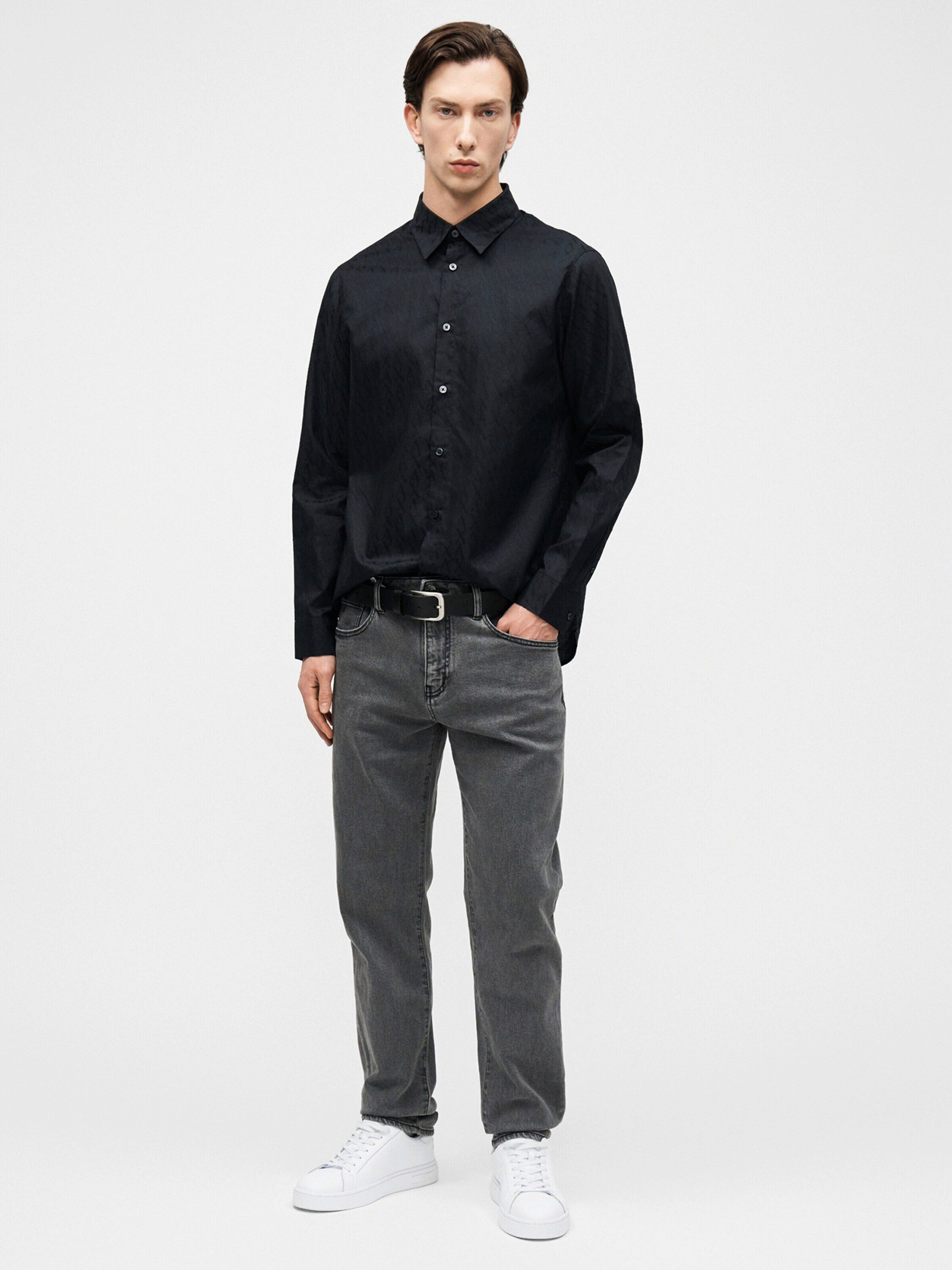 ARMANI EXCHANGE Langarmhemd (1-tlg)