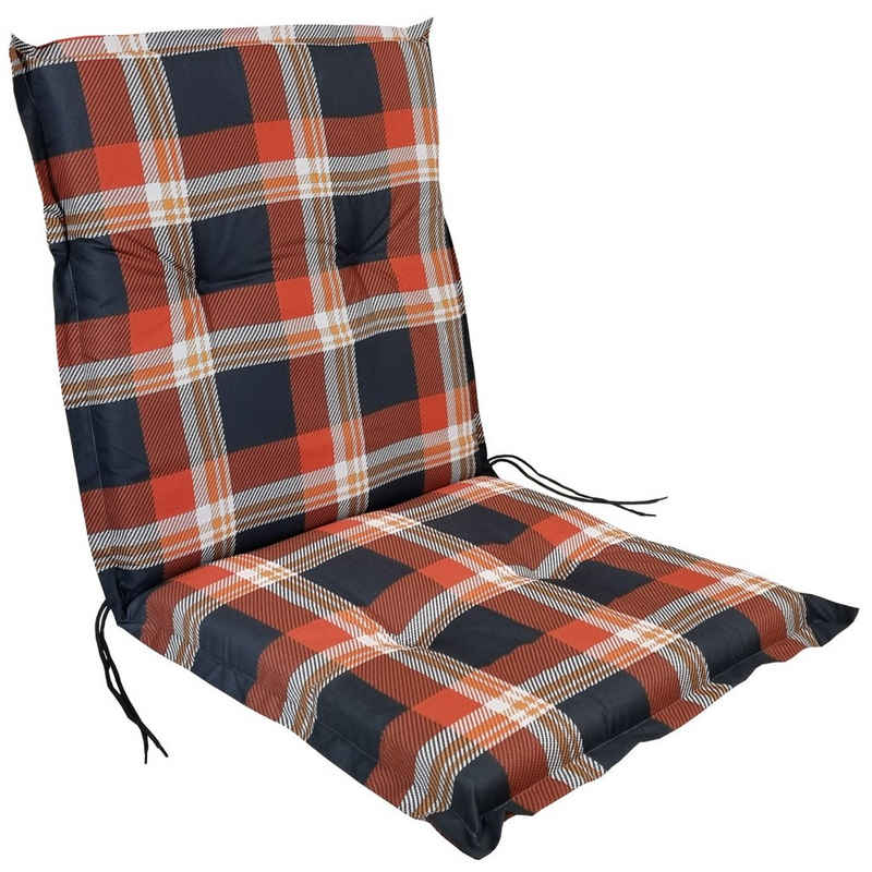 DILUMA Sitzauflage Niedriglehner Auflage Naxos Sitzauflage für Gartenstühle, (1 St), robuster Stoff, Sitzkomfort, extra Halterung