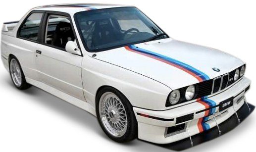 Bburago Sammlerauto BMW M3 (E30) 88, weiß, Maßstab 1:24 günstig online kaufen
