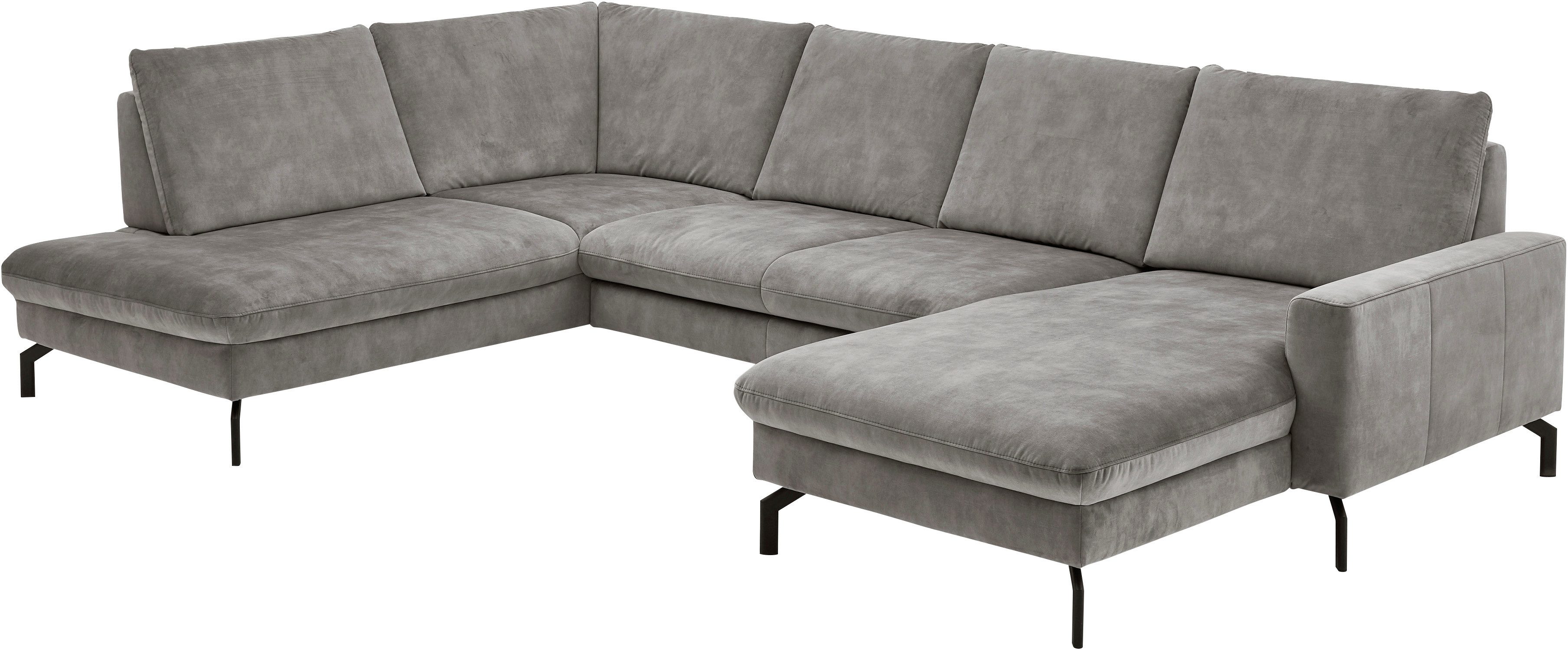Die PlanBar Wohnlandschaft ZE-EM20028 U-Form, Breite 332 cm, 3 Teile, wahlweise mit Kopfstützen und Sitztiefenverstellung
