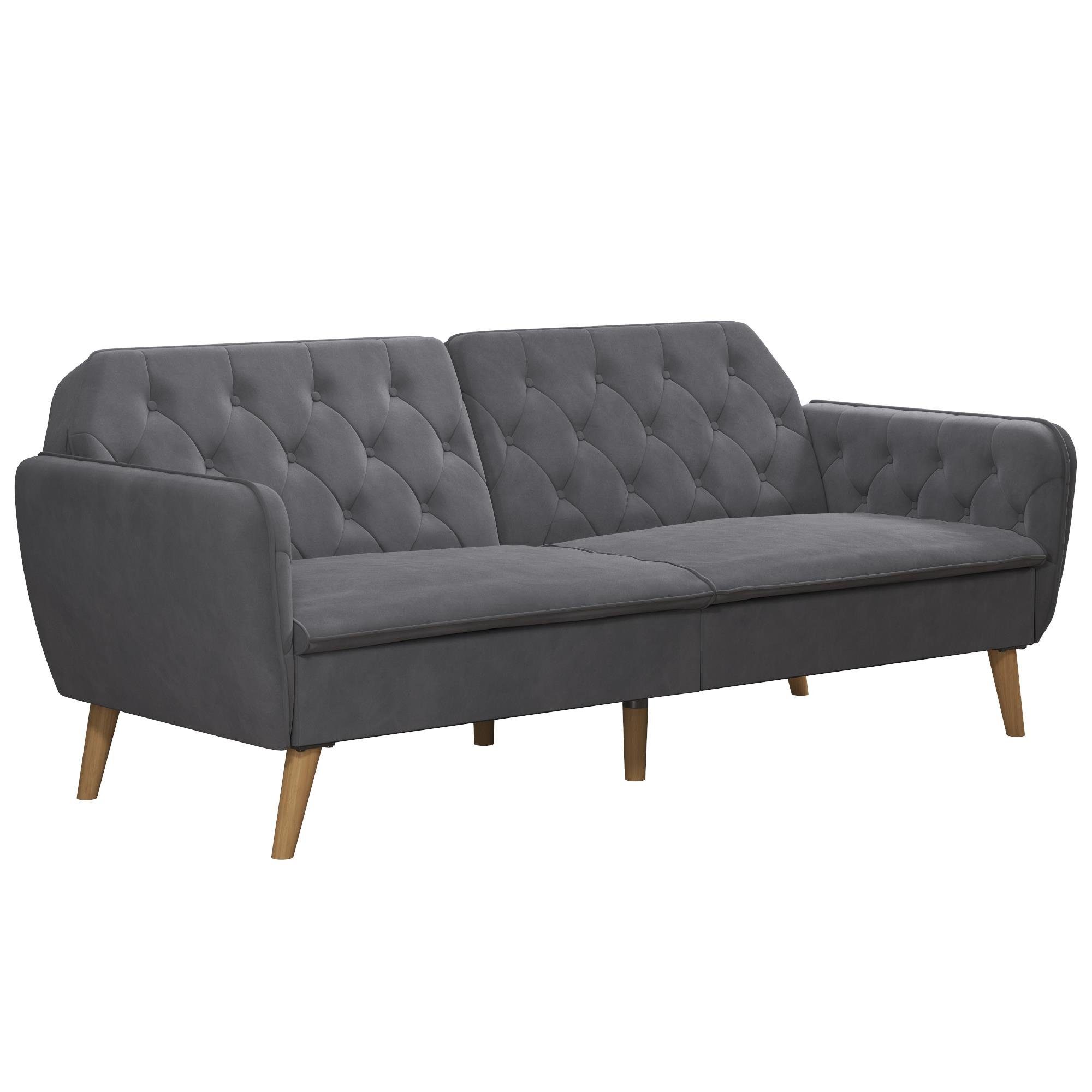 loft24 Schlafsofa Tallulah - Sofa Couch Schlafcouch Gästebett Funktionssofa, mit Relaxfunktion