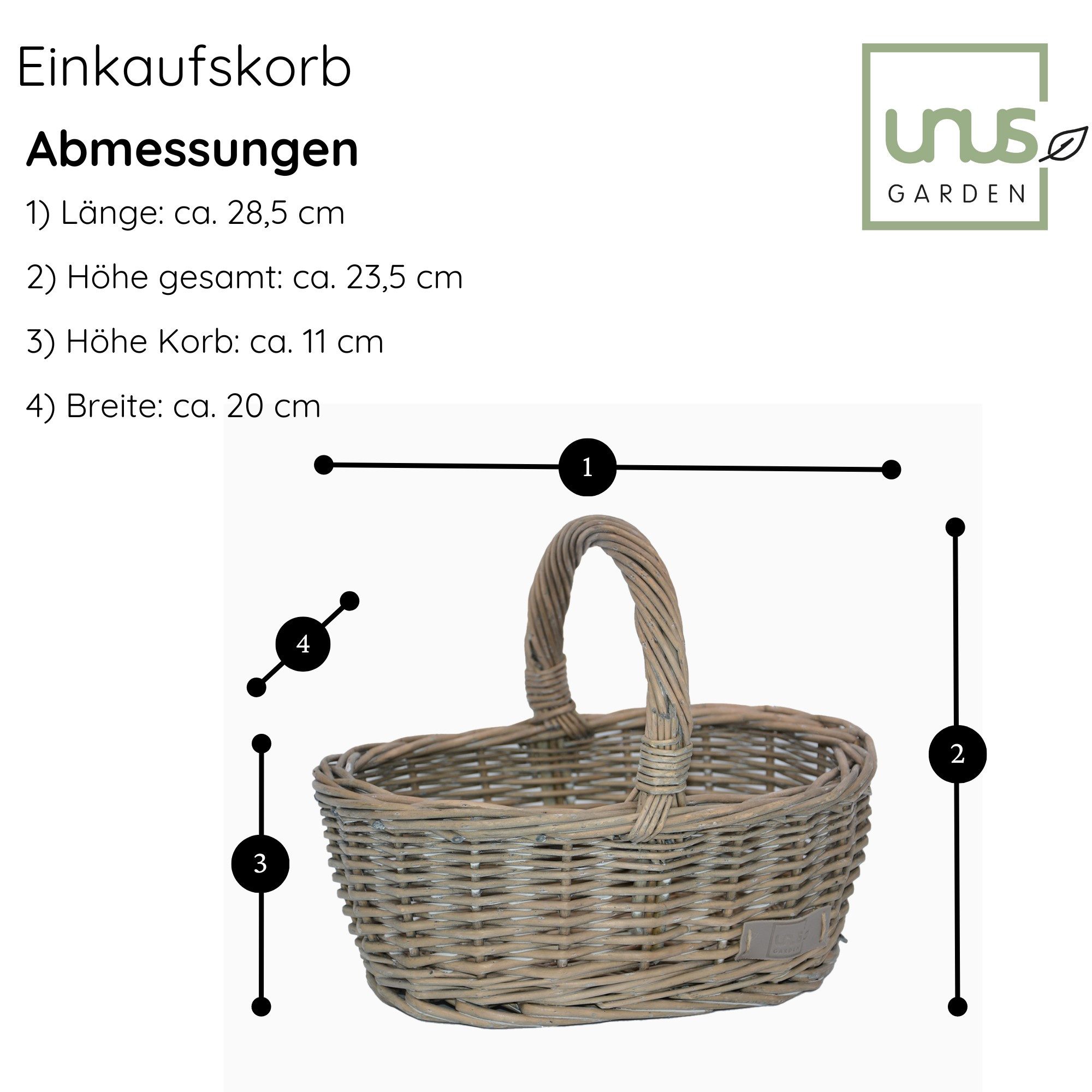 UNUS HOME Dekofigur Einkaufskorb für Kinder (1 St., 28 cm x 20cm x 23,5 cm günstig online kaufen