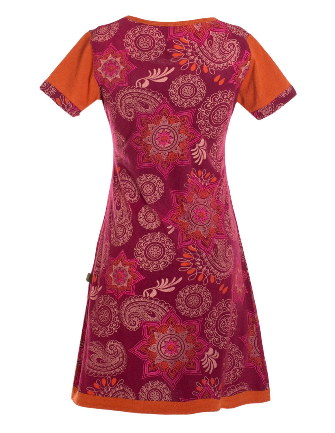 Vishes Sommerkleid Mini Kleid kurzarm Baumwolle Sommerkleid Mandalas Altern günstig online kaufen