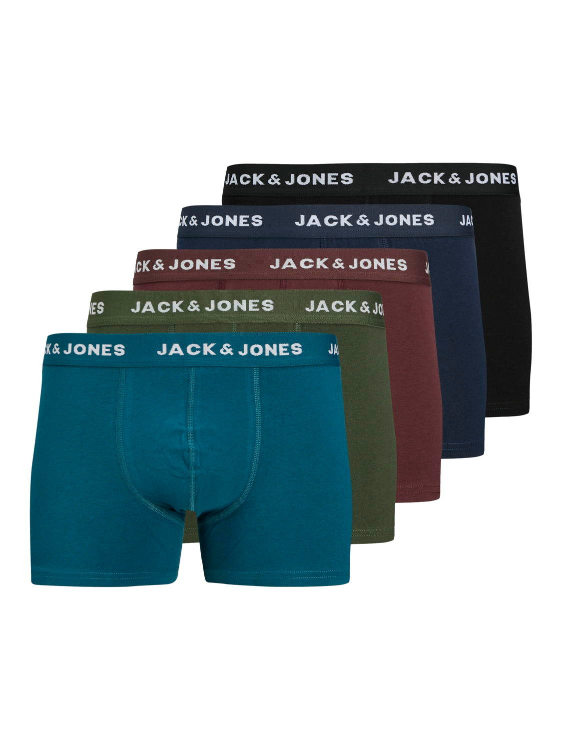Jack & Jones Boxershorts Jack & Jones 5er Pack Herren Boxershorts Unterwäsc günstig online kaufen