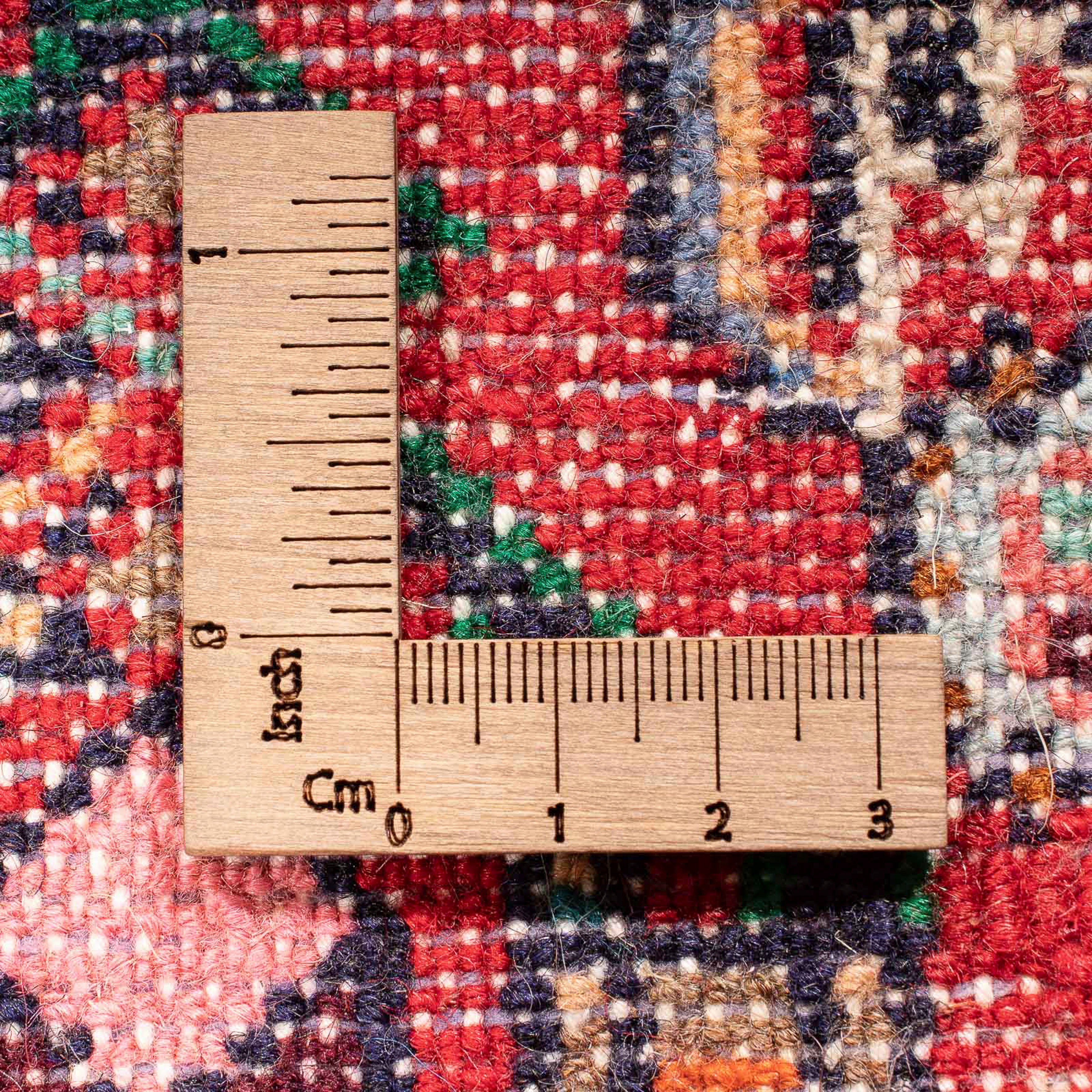 Zertifikat Perser - rot, Nomadic - 197 morgenland, x Wohnzimmer, mm, Einzelstück mit - 10 cm Höhe: Orientteppich rechteckig, Handgeknüpft, 83