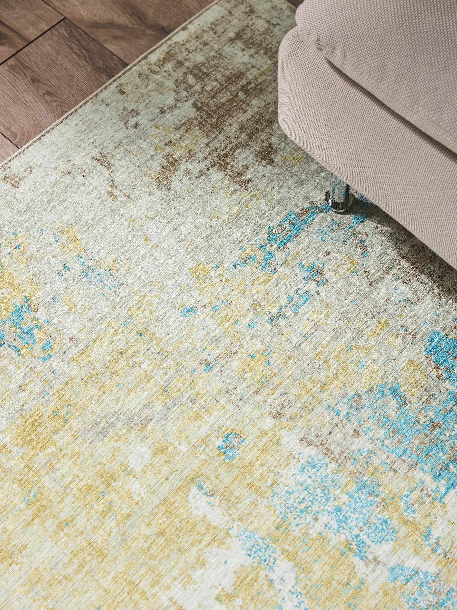 benuta Teppich Laury, rechteckig, Höhe: 5 mm, Teppich Wohnzimmer, Schlafzimmer, Esszimmer, Flur, Kunstfaser, Cozy