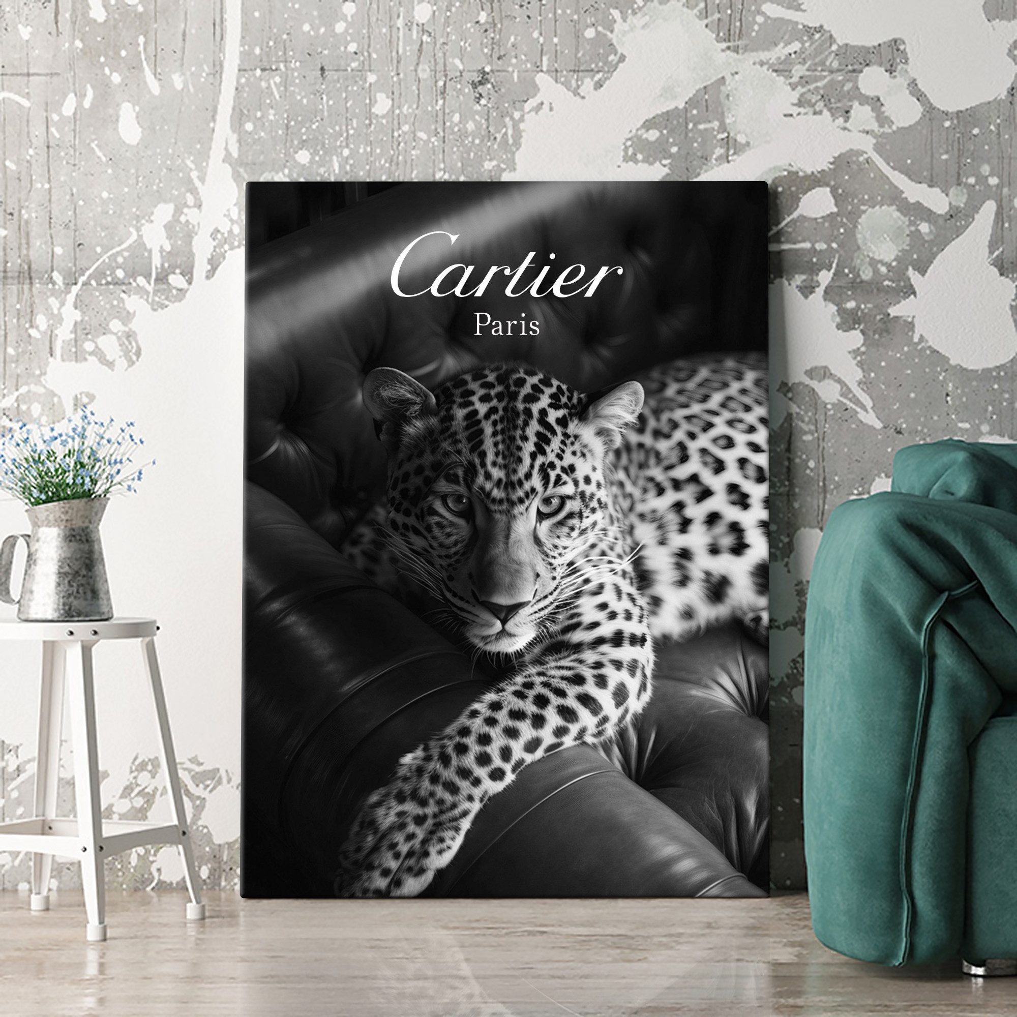 Artmazing Leinwandbild Couch Katze, XXL Leinwand günstig online kaufen