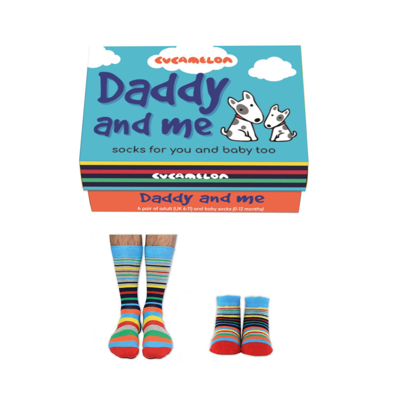 Cucamelon Freizeitsocken Papa und Ich Cucamelon Socken für Vater und Sohn (2 Paar)
