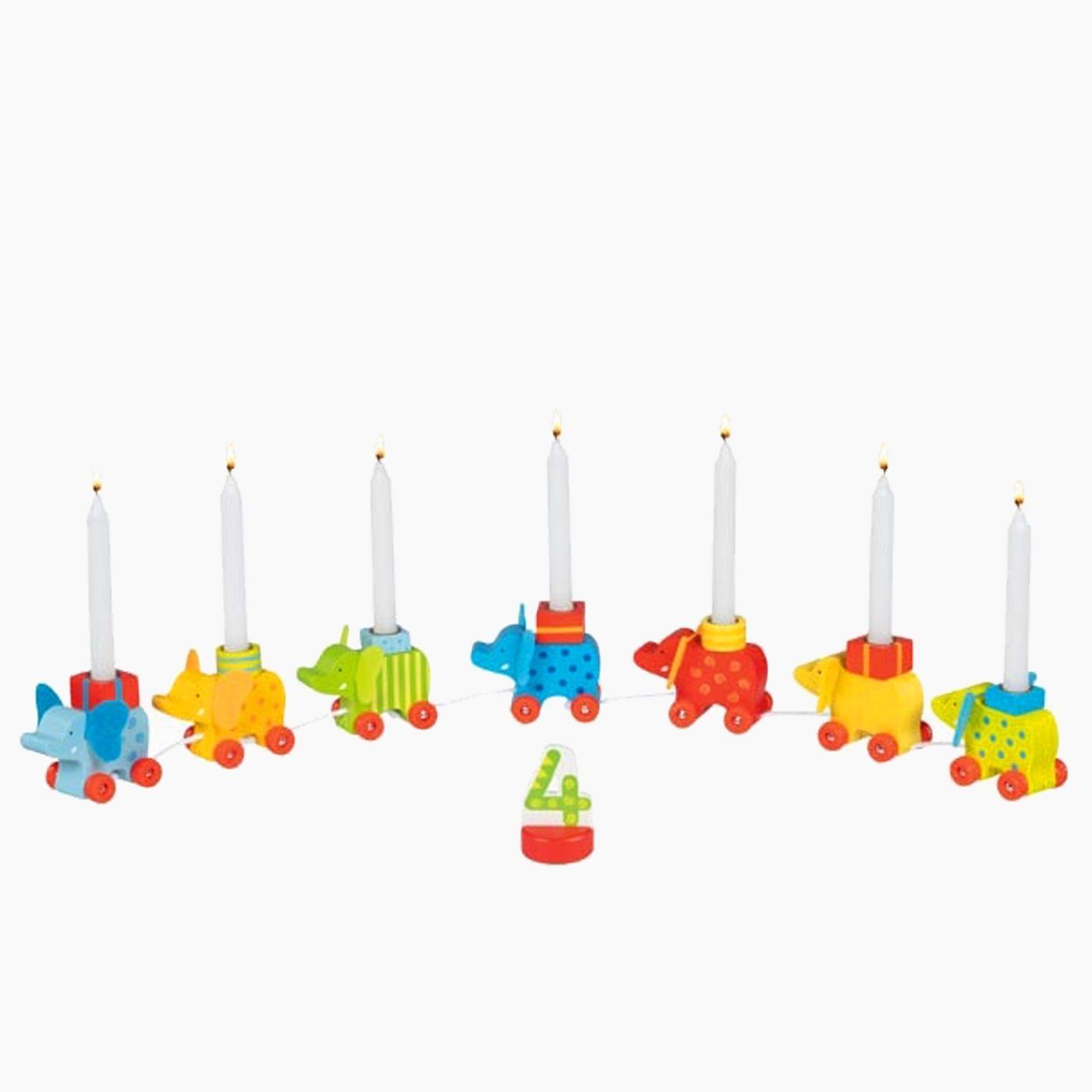 goki Dekokranz Geburtstagskarawane Elefanten, besondere und farbenfrohe Dekoration