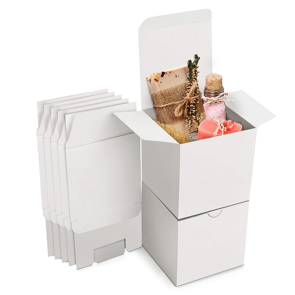 Bundviel Aufbewahrungsbox Karton Geschenkboxen Weiß (24 Stk) - Schachteln 7 günstig online kaufen