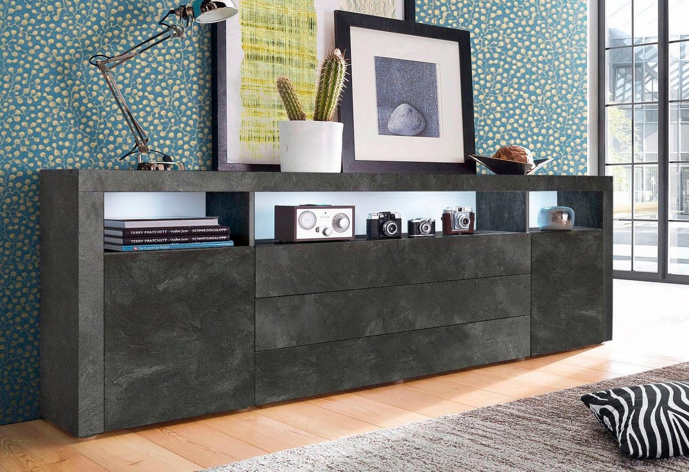 borchardt Möbel Sideboard Santa Fé, Kommode 200 cm breit, Breite 200 cm