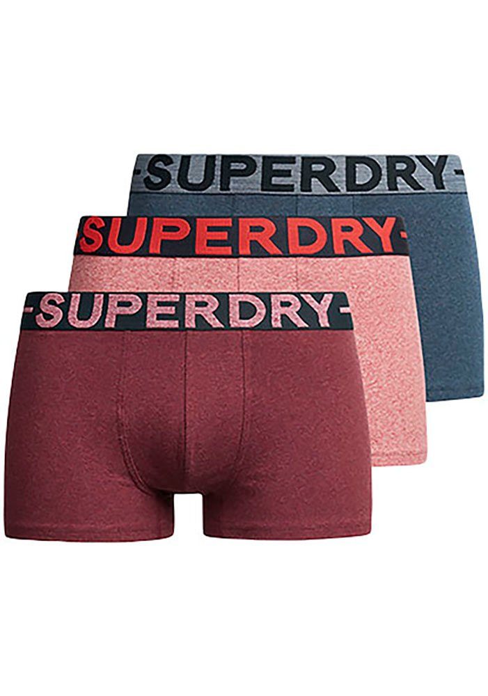 3-St) Trunk Superdry red PACK TRUNK gr m/red TRIPLE (Packung,