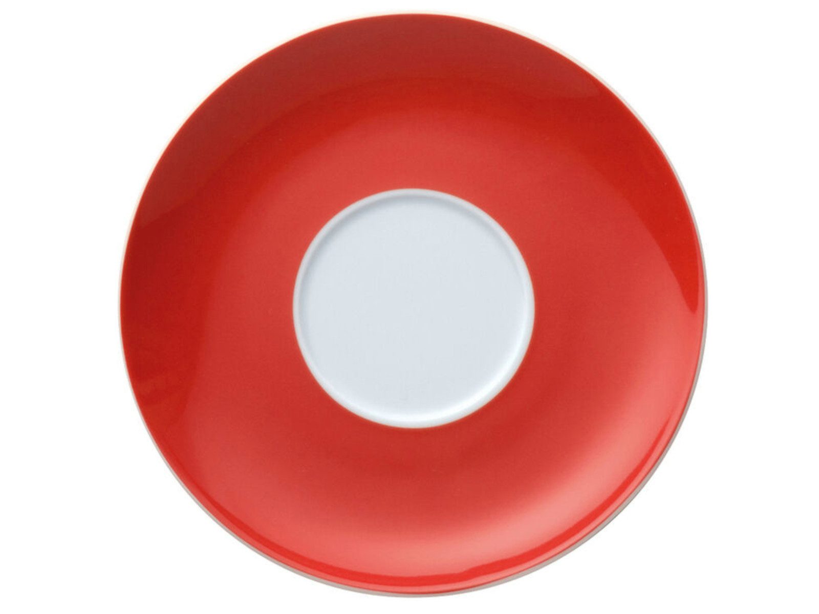 Thomas Porzellan Untertasse Sunny Day New Red Cappuccino-Untertasse 16,5 cm, Untertasse