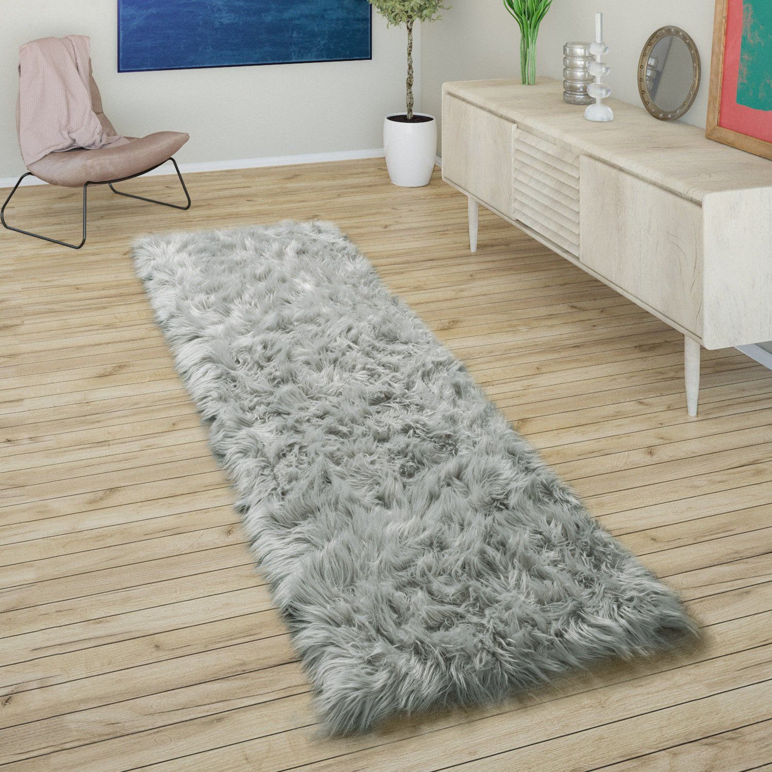 Paco Home Hochflor-Läufer Playa 960, rechteckig, günstig online kaufen