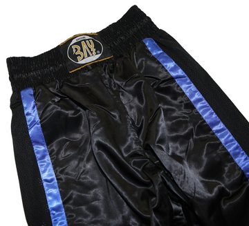 BAY-Sports Sporthose Netz Kickboxhose Hose Short Kickboxen Kampfsport schwarz blau Kampfsporthose Kinder und Erwachsene