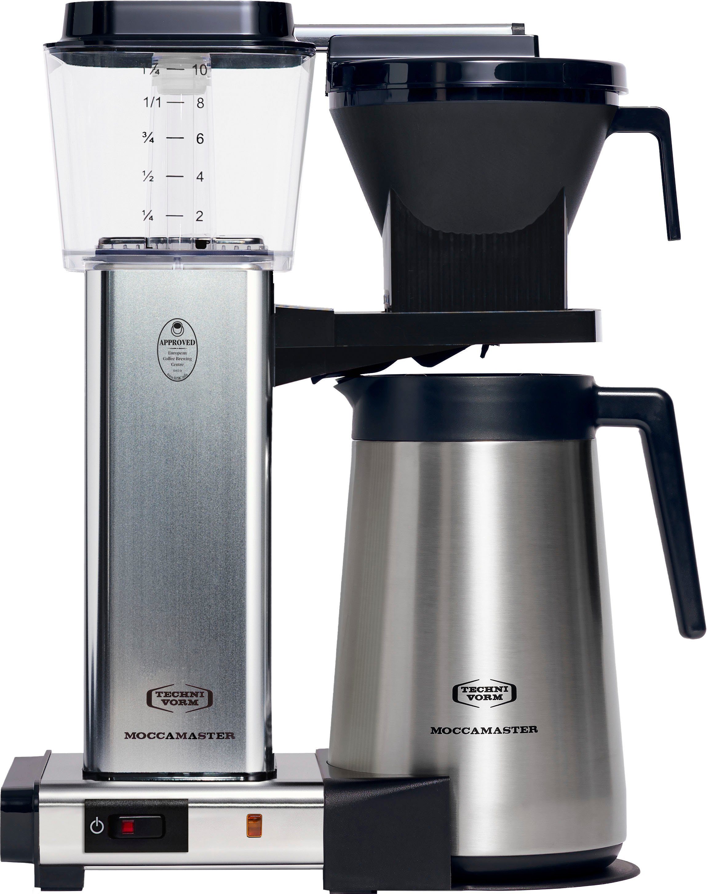 Moccamaster Filterkaffeemaschine mit Thermoskanne KBGT 741 polished, 1,25l Kaffeekanne, Papierfilter 1x4 | Filterkaffeemaschinen