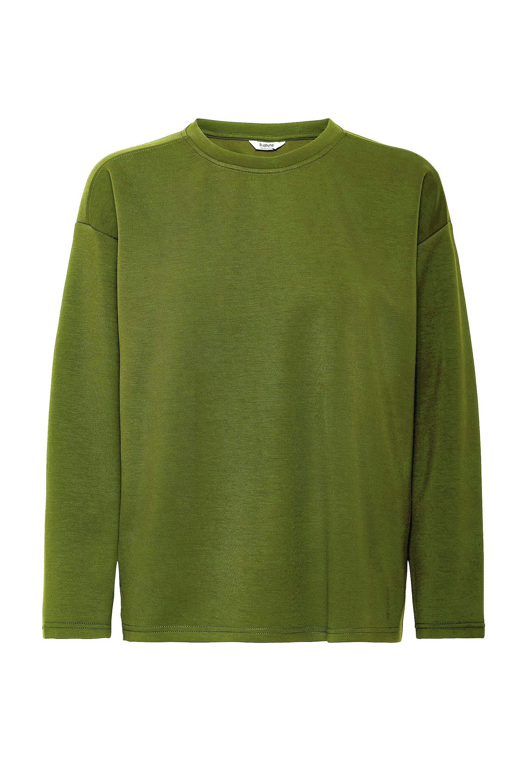 Longpullover Regular Fit Rundhals Langarm