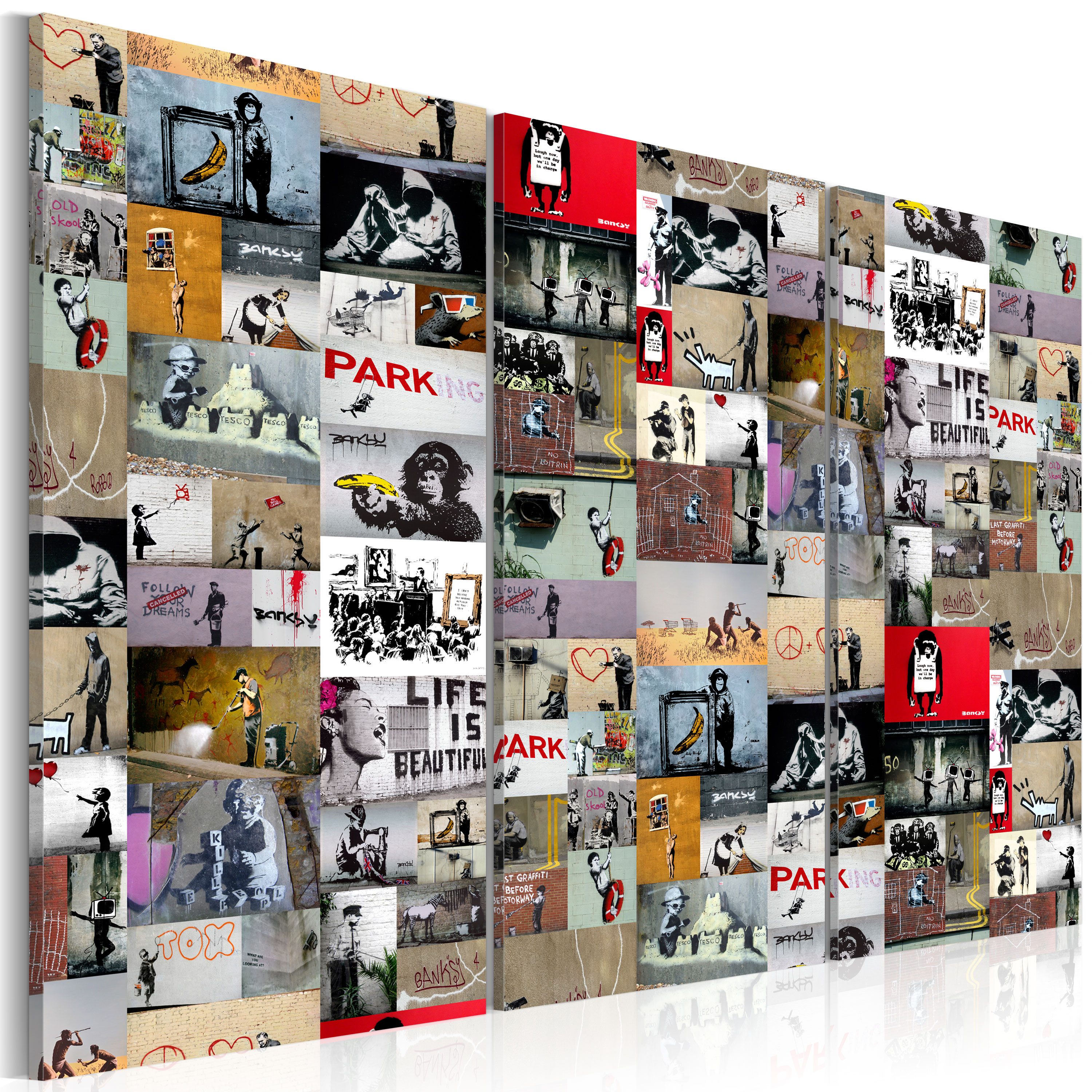 Artgeist Wandbild Art of Collage: Banksy III