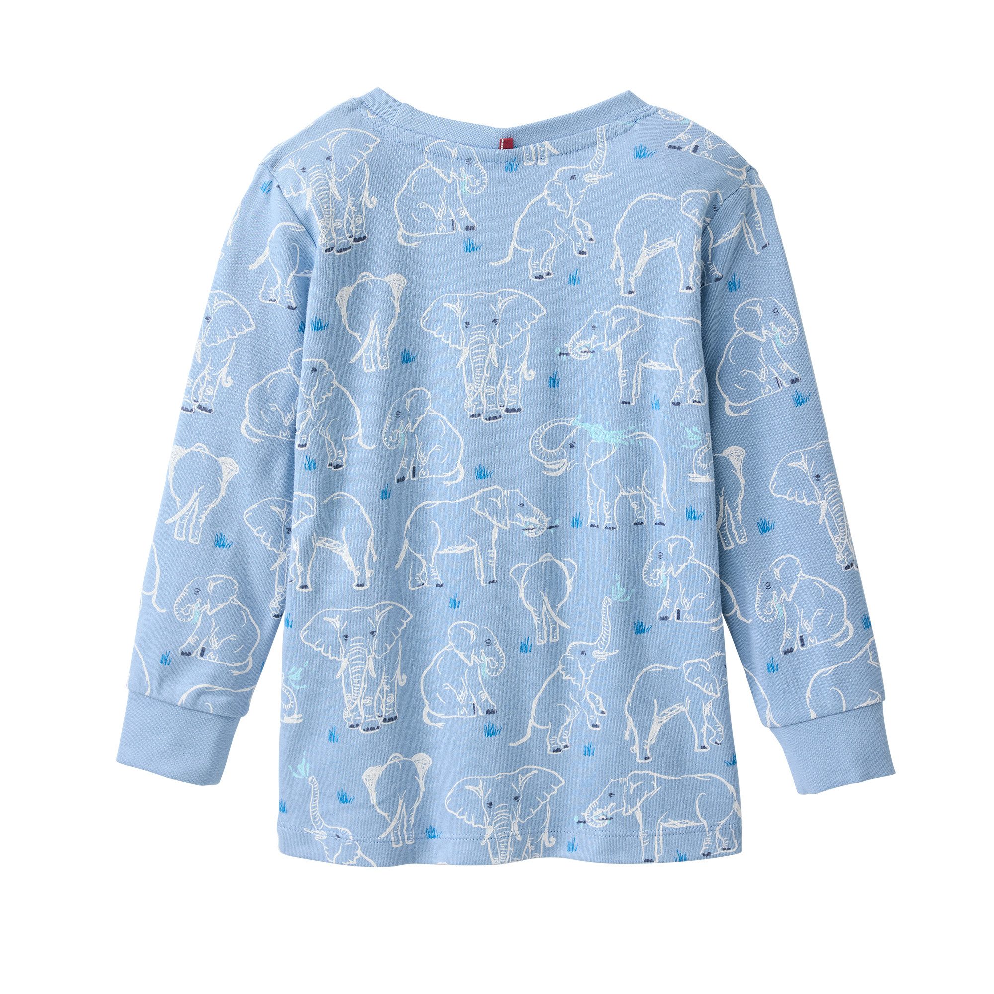 People Wear Organic Pyjama mit Elefanten Motiv, aus Bio-Baumwolle GOTS zertifiziert – Bild 4 von 5