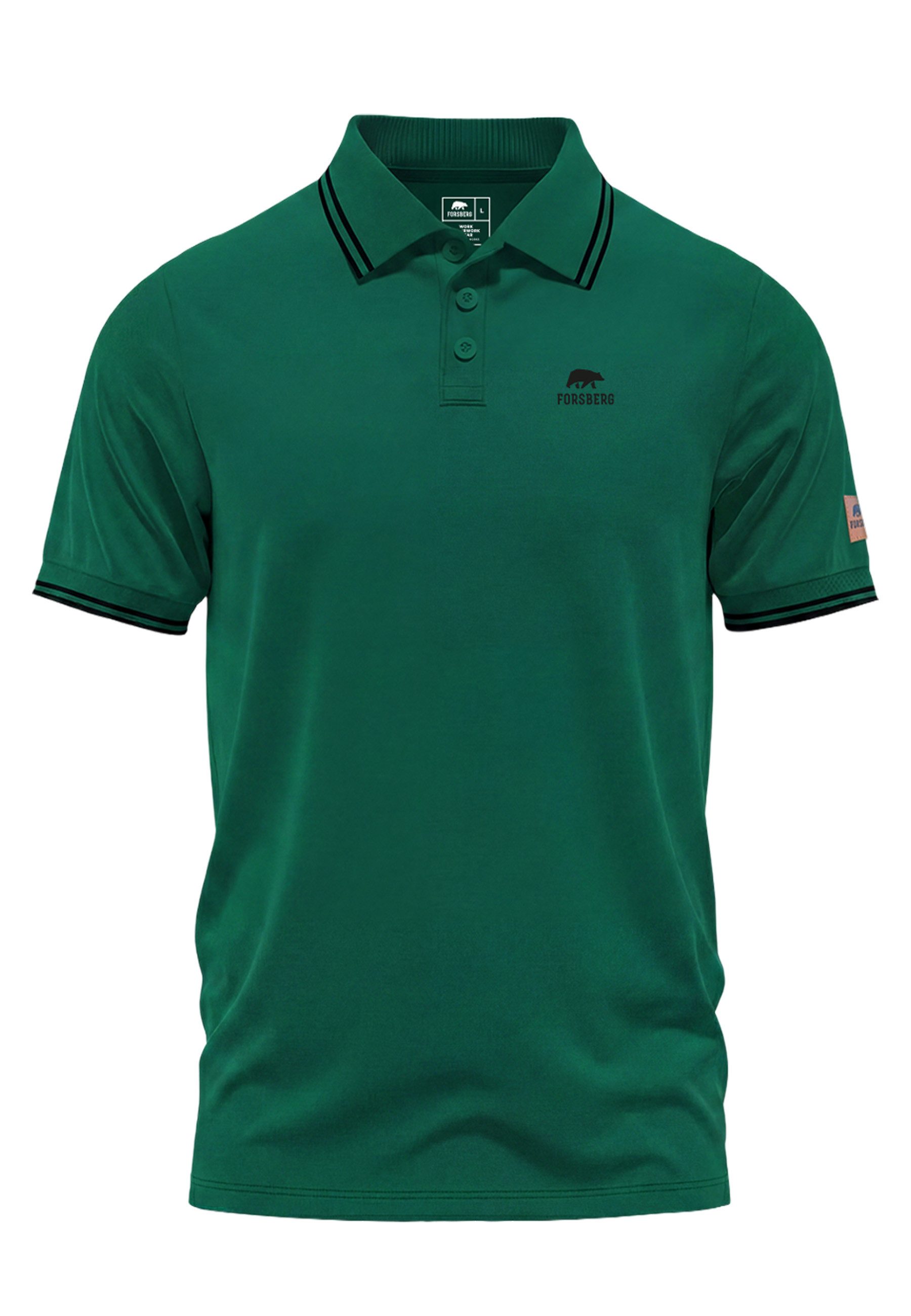 FORSBERG T-Shirt formstabiles Poloshirt – Bild 2 von 3