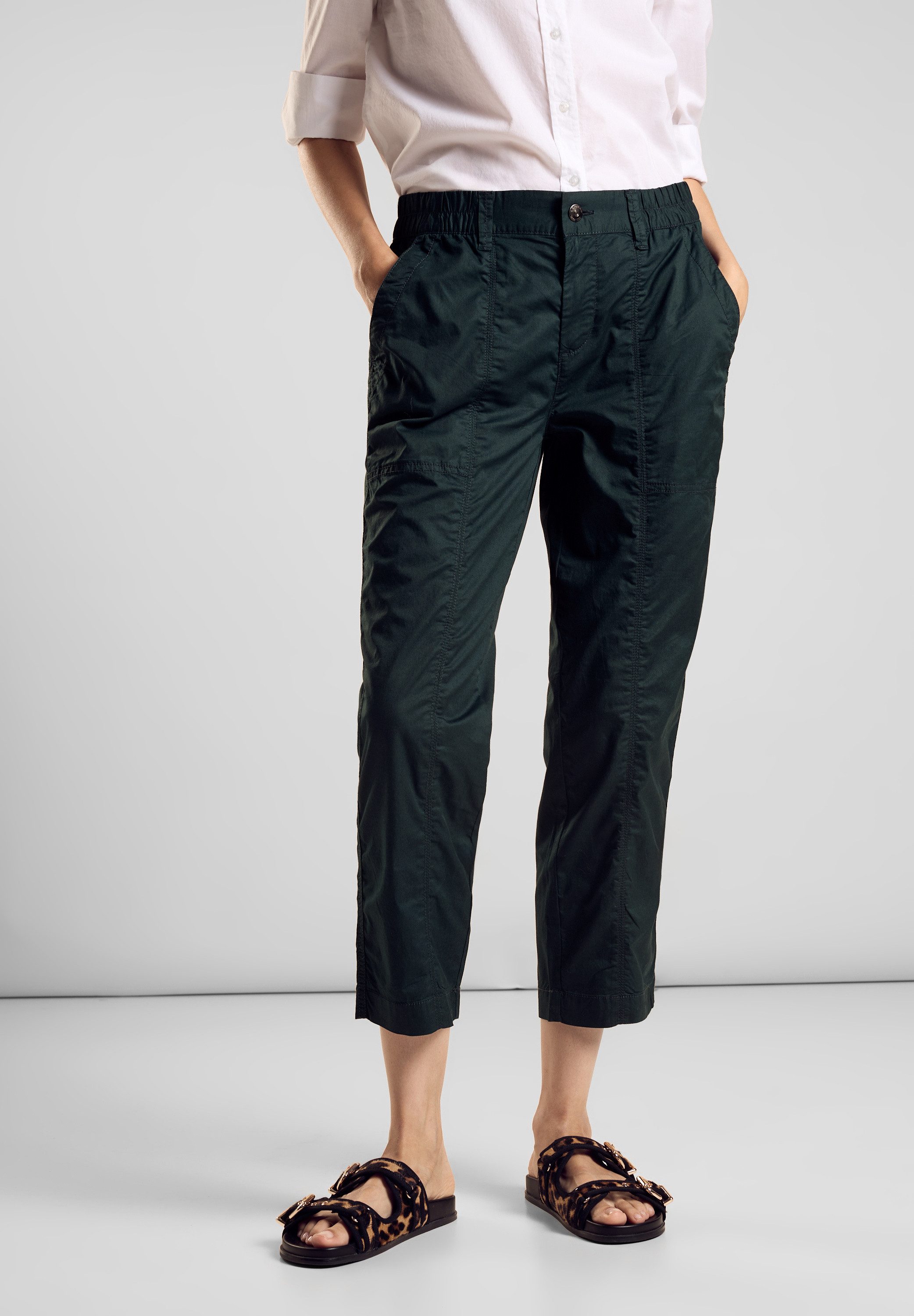 STREET ONE Röhrenhose Middle Waist