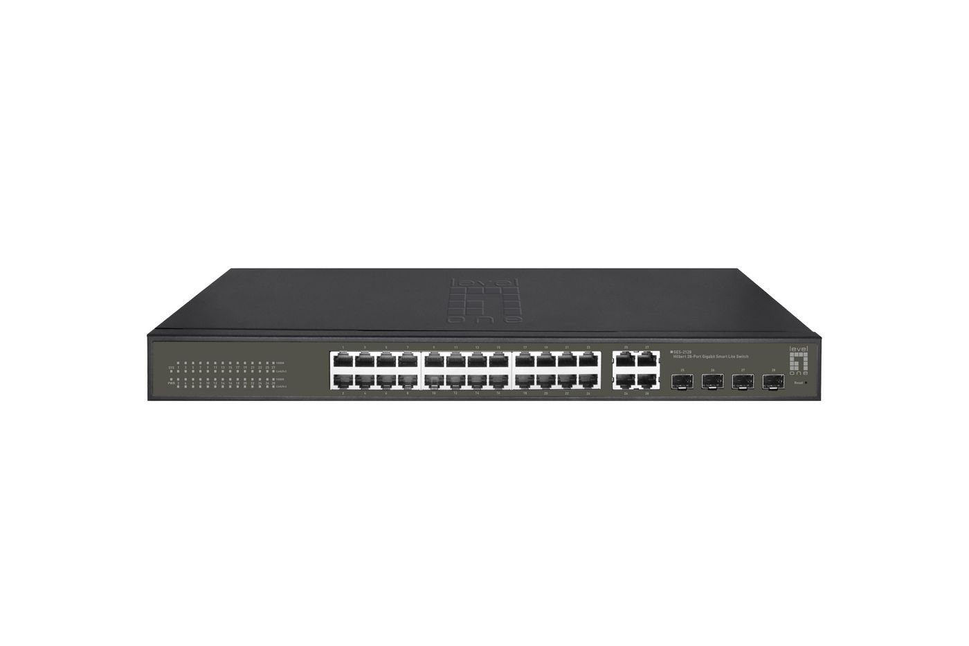 LEVELONE Switch 24x GE GES-2128 4xGE 4xGSFP 19 Netzwerk-Switch