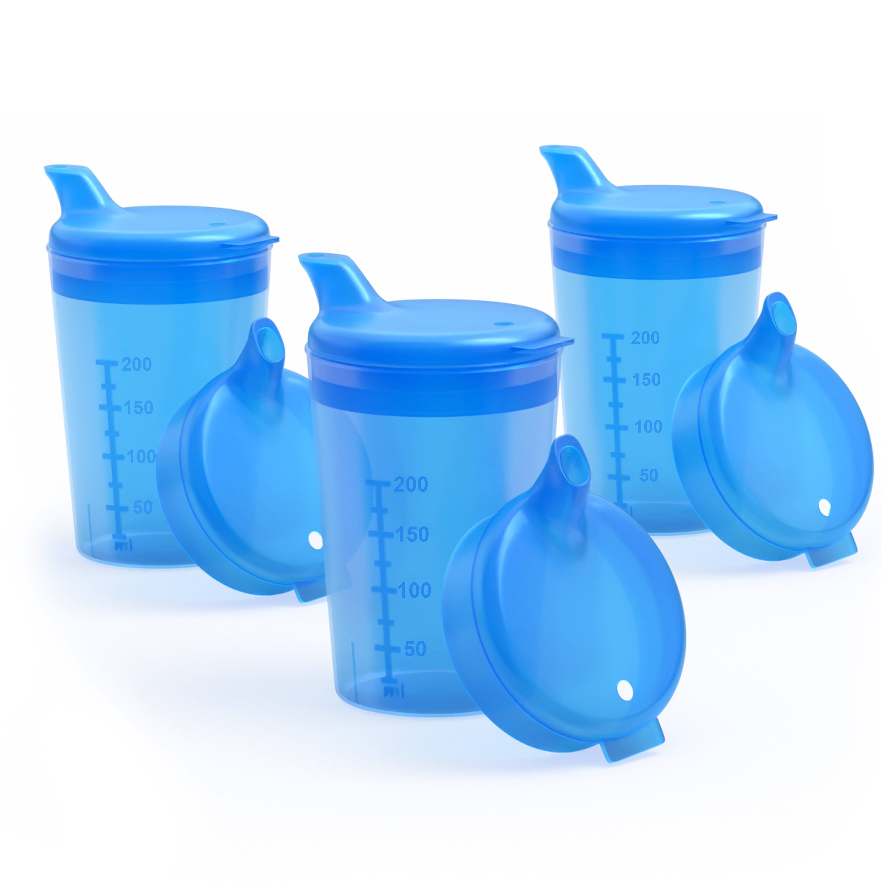 Horn Medical Schnabelbecher 3er Pack Horn Medical Schnabelbecher /Trinkhilfe -Farbe wählbar-, 3-tlg., lebensmittelechtes Polypropylen (PP), bunte & leicht erkenn-/greifbare Optik/Haptik, spülmaschinenfest