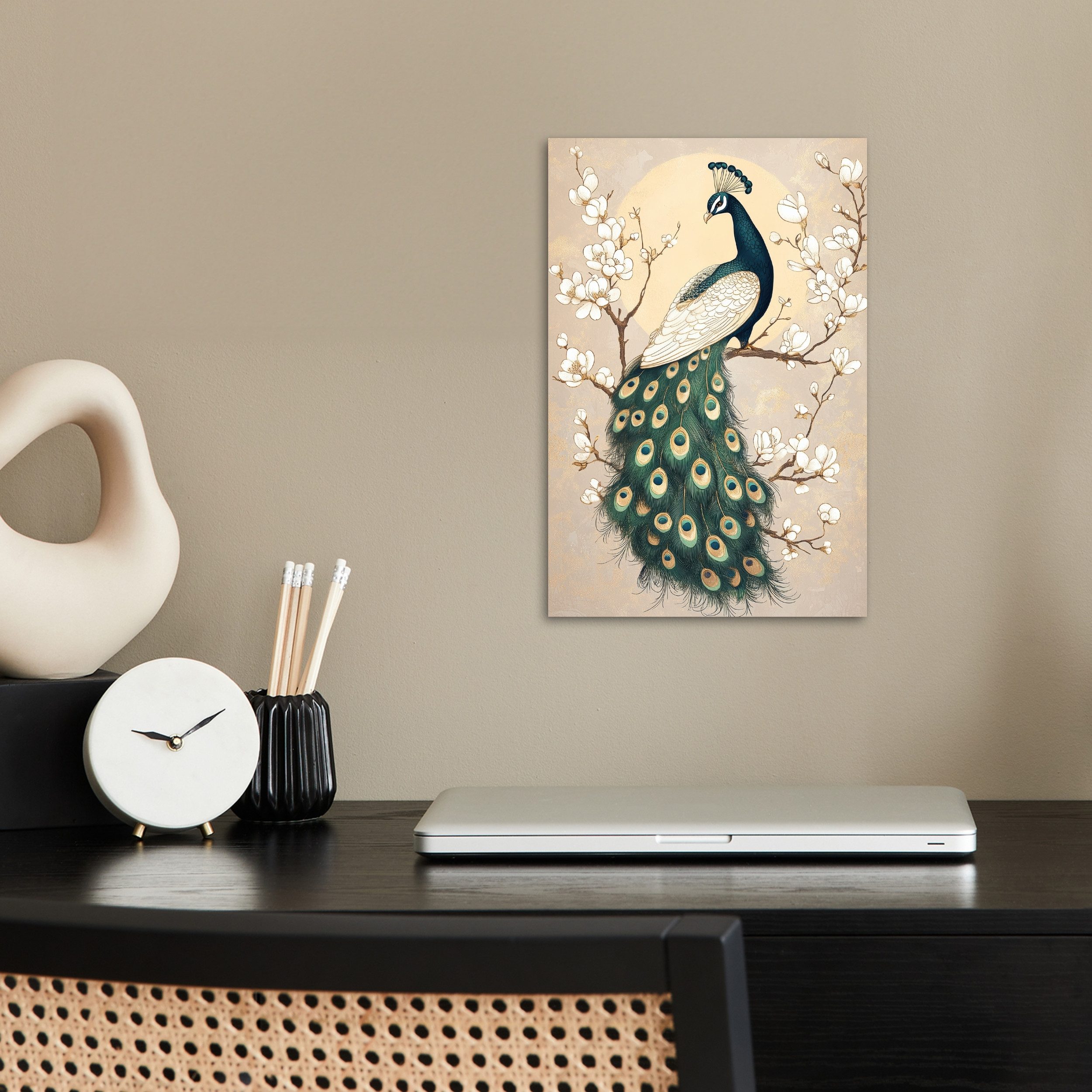 MuchoWow Poster Pfau - Zweig - günstig online kaufen