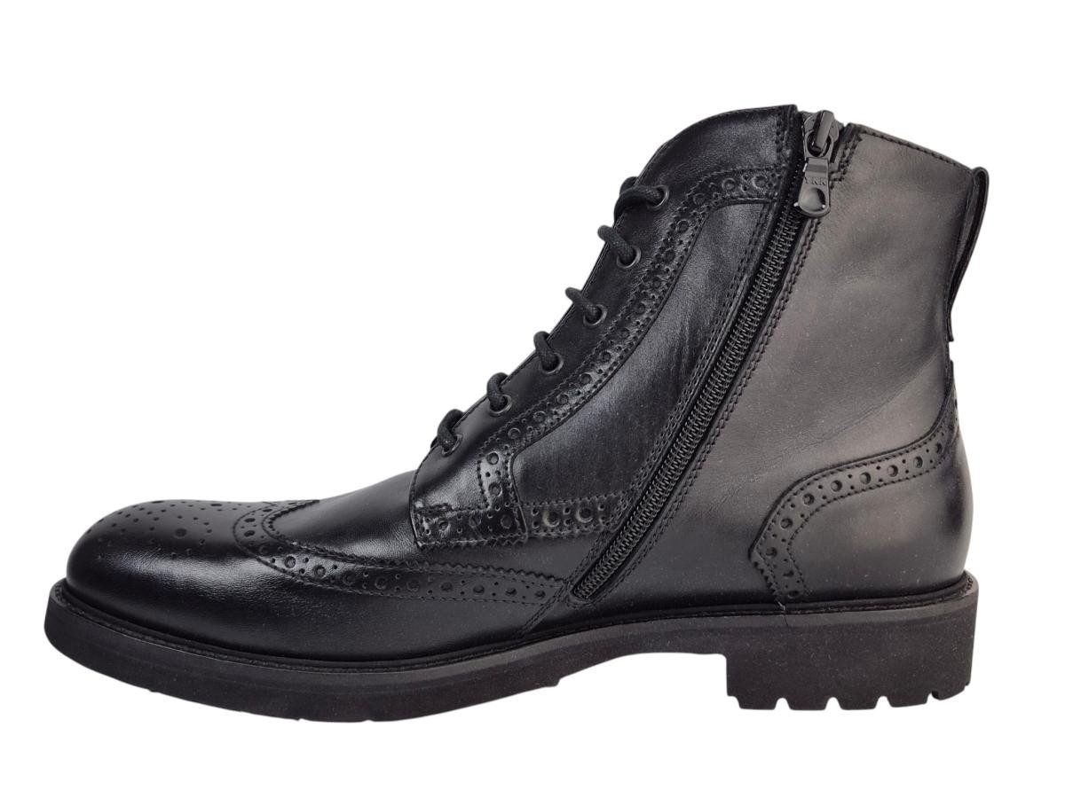 Nero Giardini Leder schwarz Stiefelette