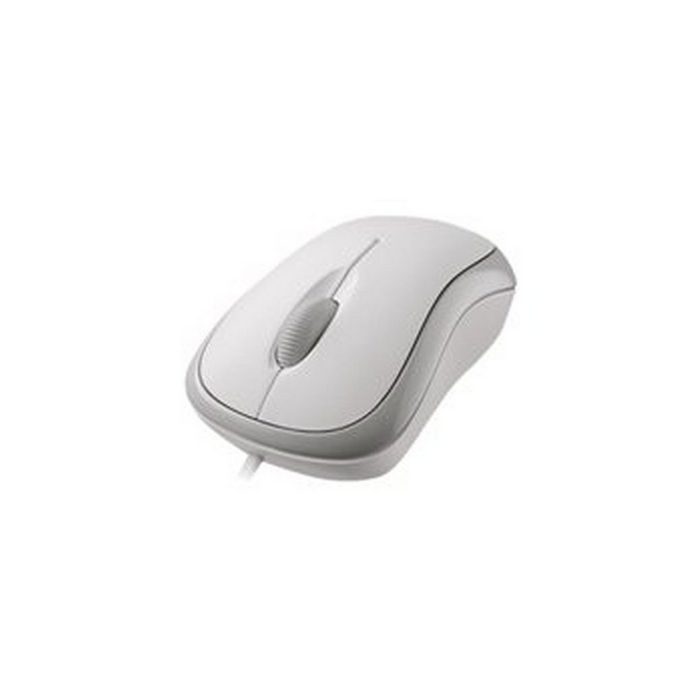 Microsoft Basic Optical Mouse USB White Eingabegeräte-Set