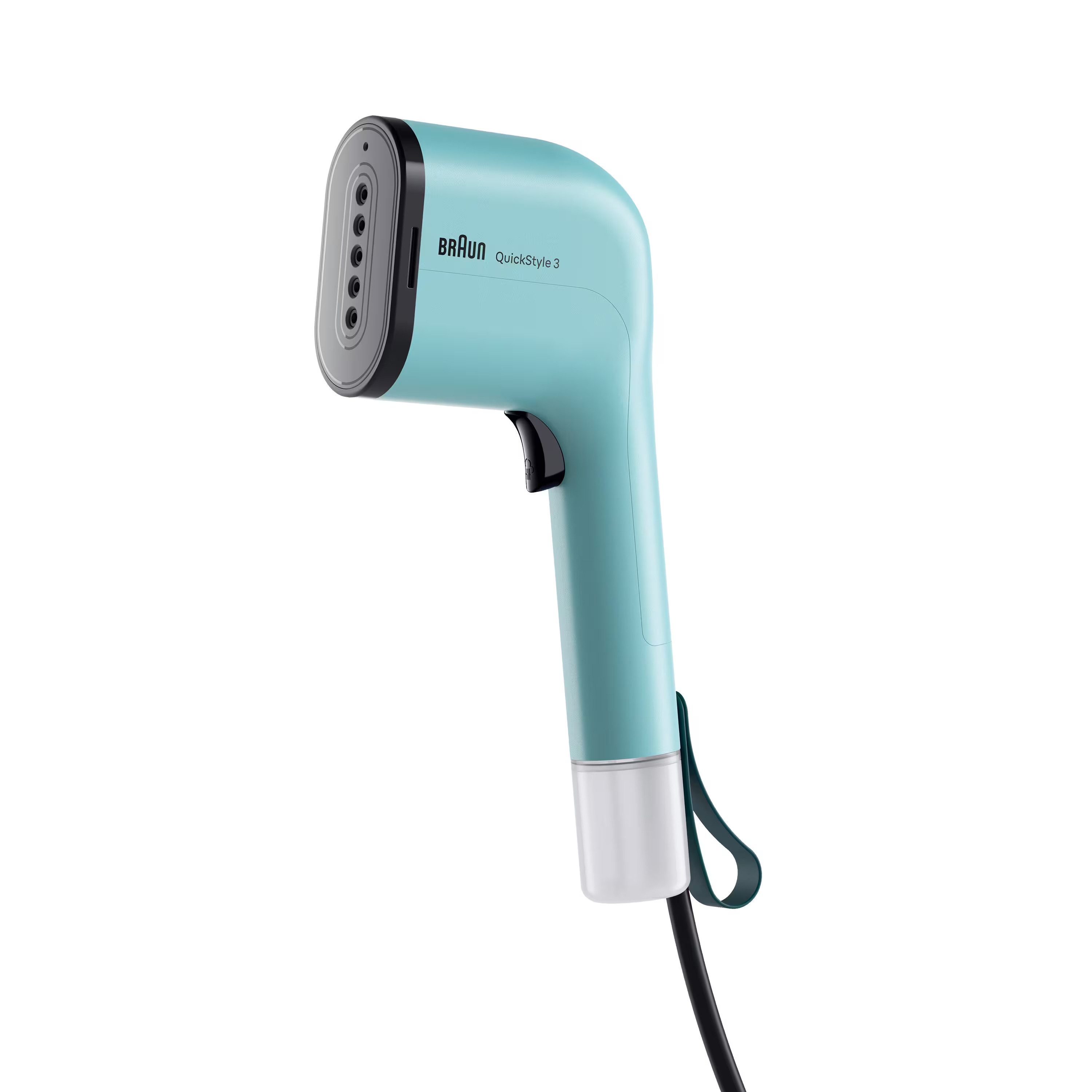 Braun Dampfbürste QuickStyle 3 GS 3013 GR - 20 g/min Dampfmenge, 30 Sek. Aufheizzeit, 1100 W, 1.100 W, 70 ml Wassertank, hitzebeständige Tasche, 2,0 m Kabel
