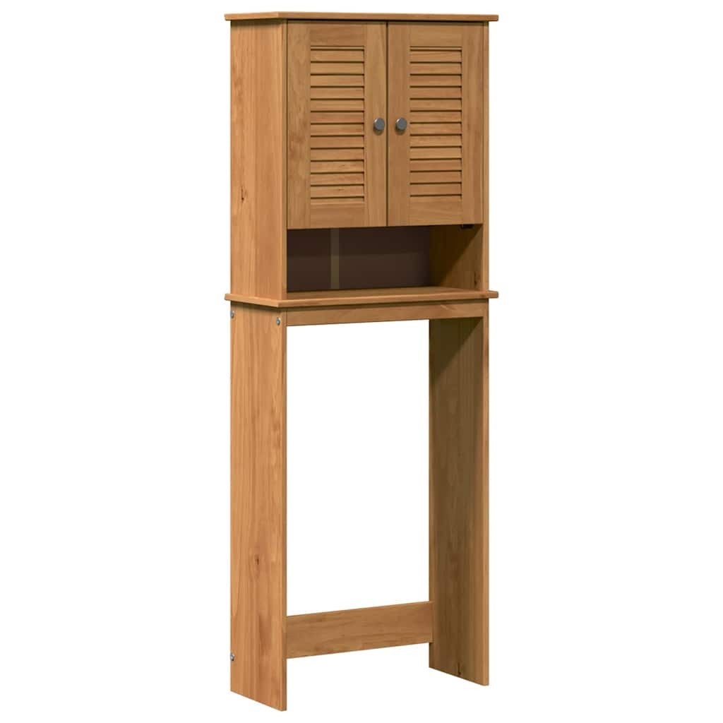 vidaXL Badezimmerspiegelschrank Toilettenschrank VIGO Braun und Honigbraun 60 x 27 x 161 cm (1-St)