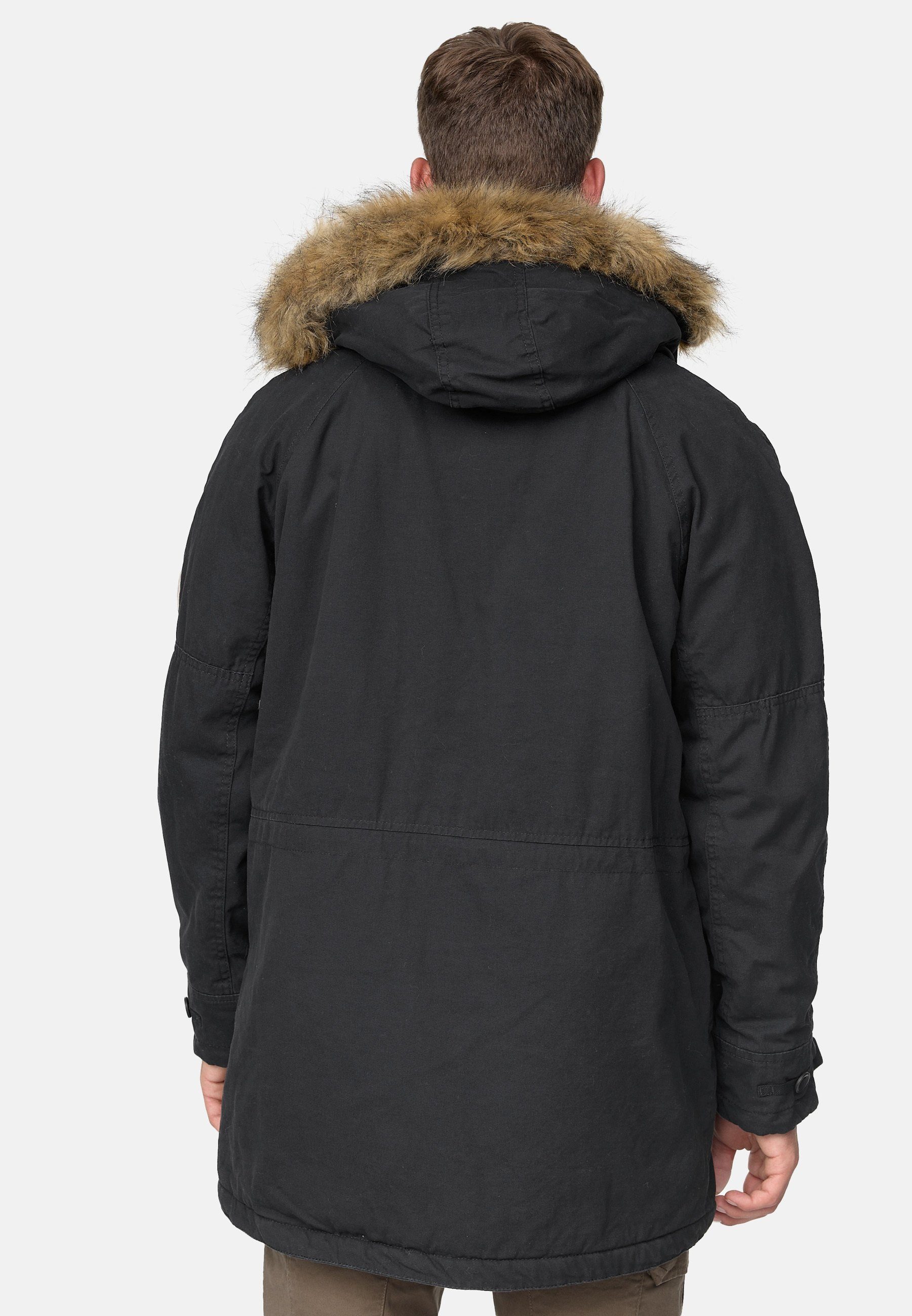 Fann Black Parka Indicode