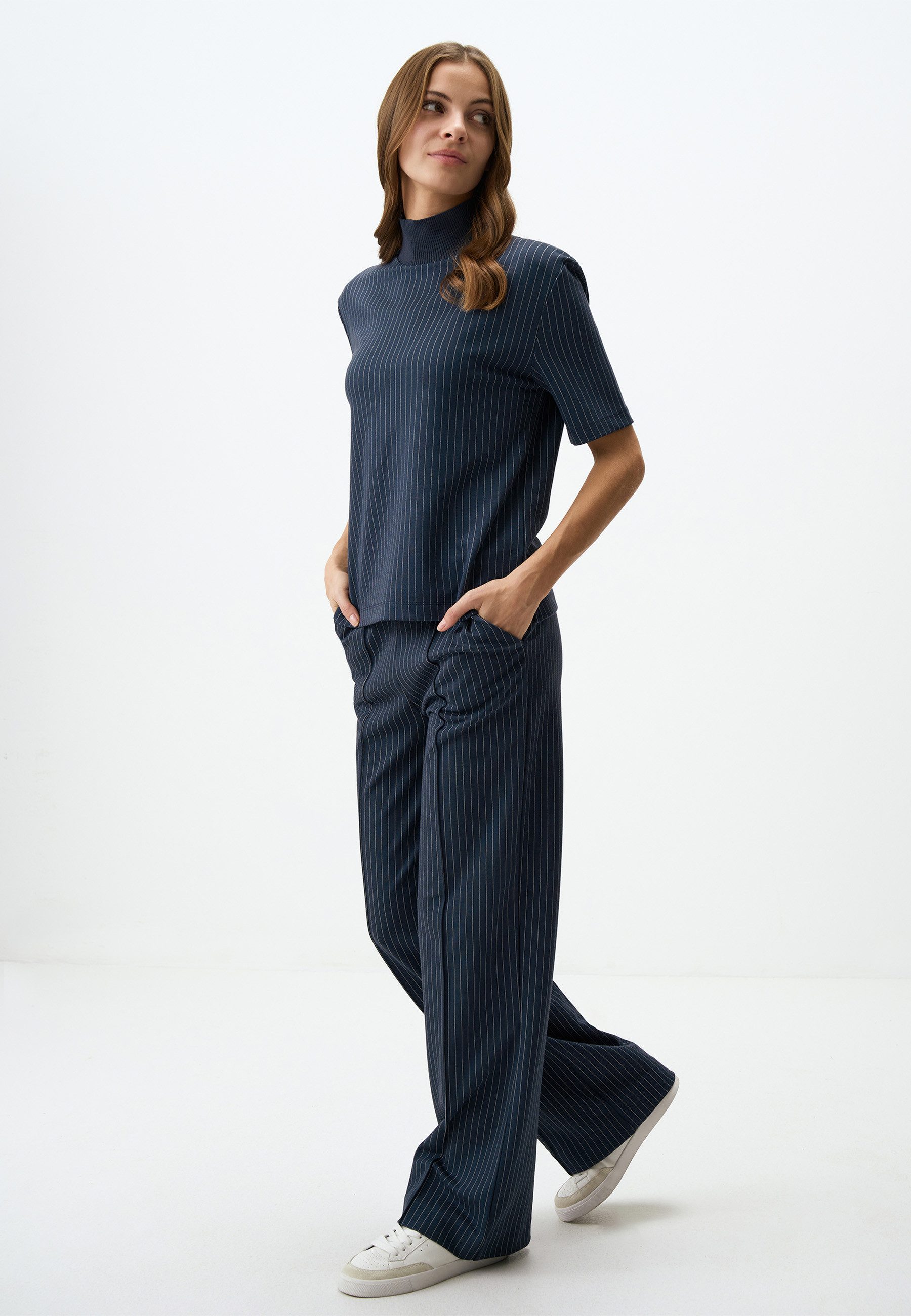 Jimmy Key Strickhose Marineblaue Hose Mit günstig online kaufen