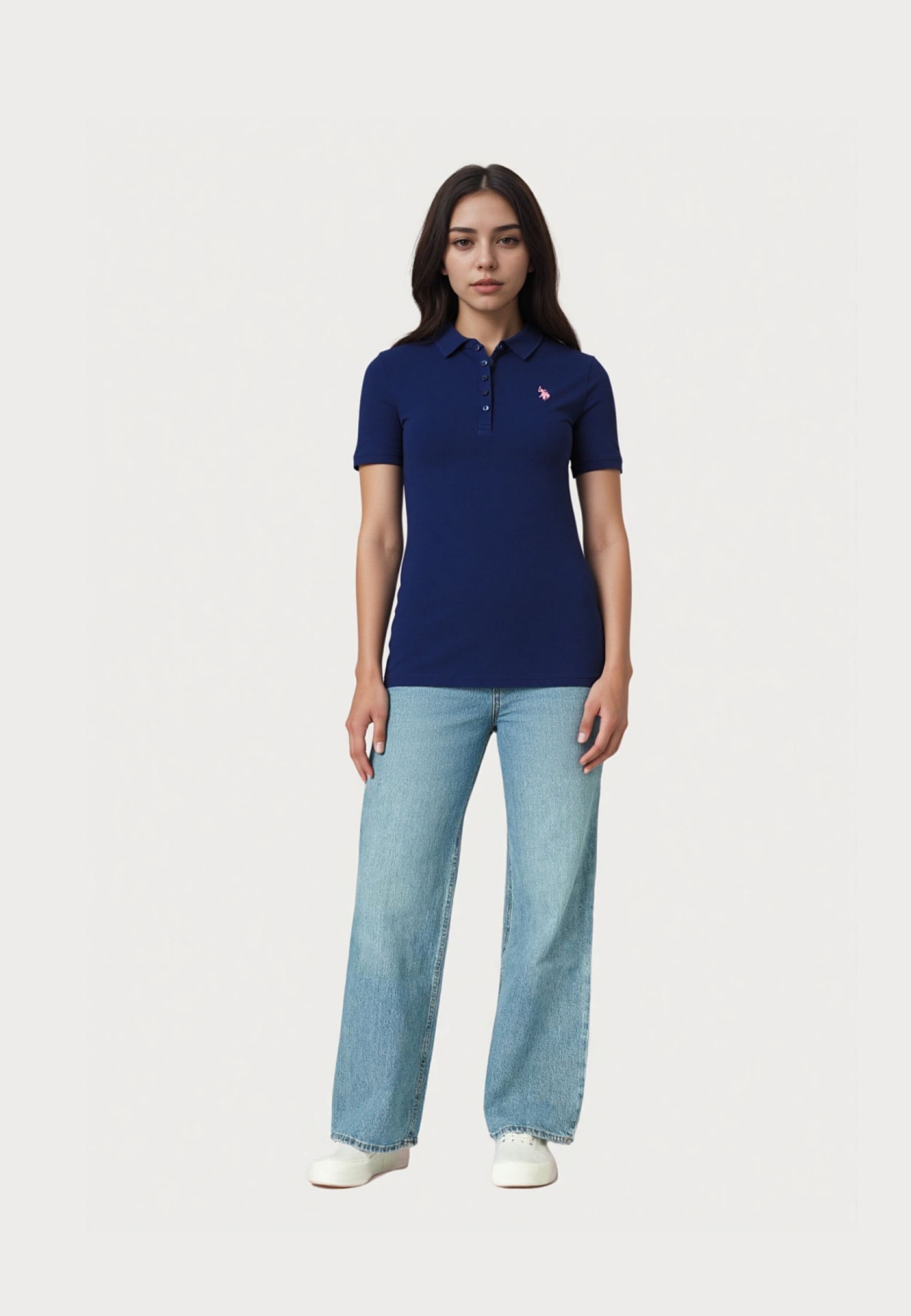U.S. Polo Assn. Poloshirt Poloshirt Kurzarmshirt Polokragen (1-tlg., 1)